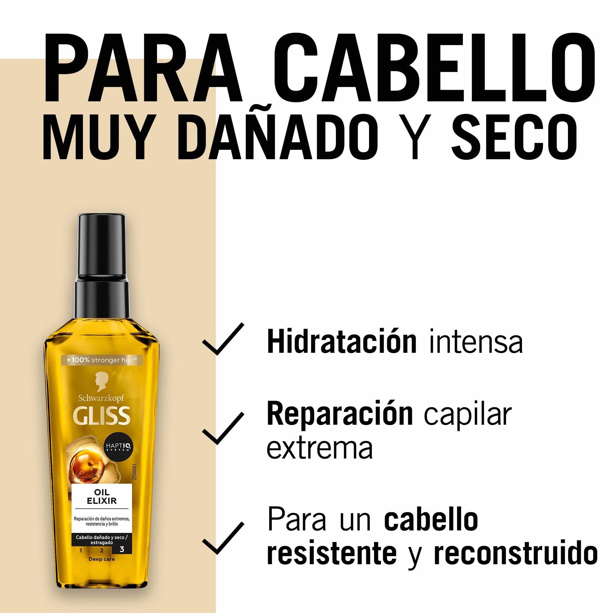 GLISS Oil Elixir 75 ml Todo tipo de cabello Nutrición suavidad brillo