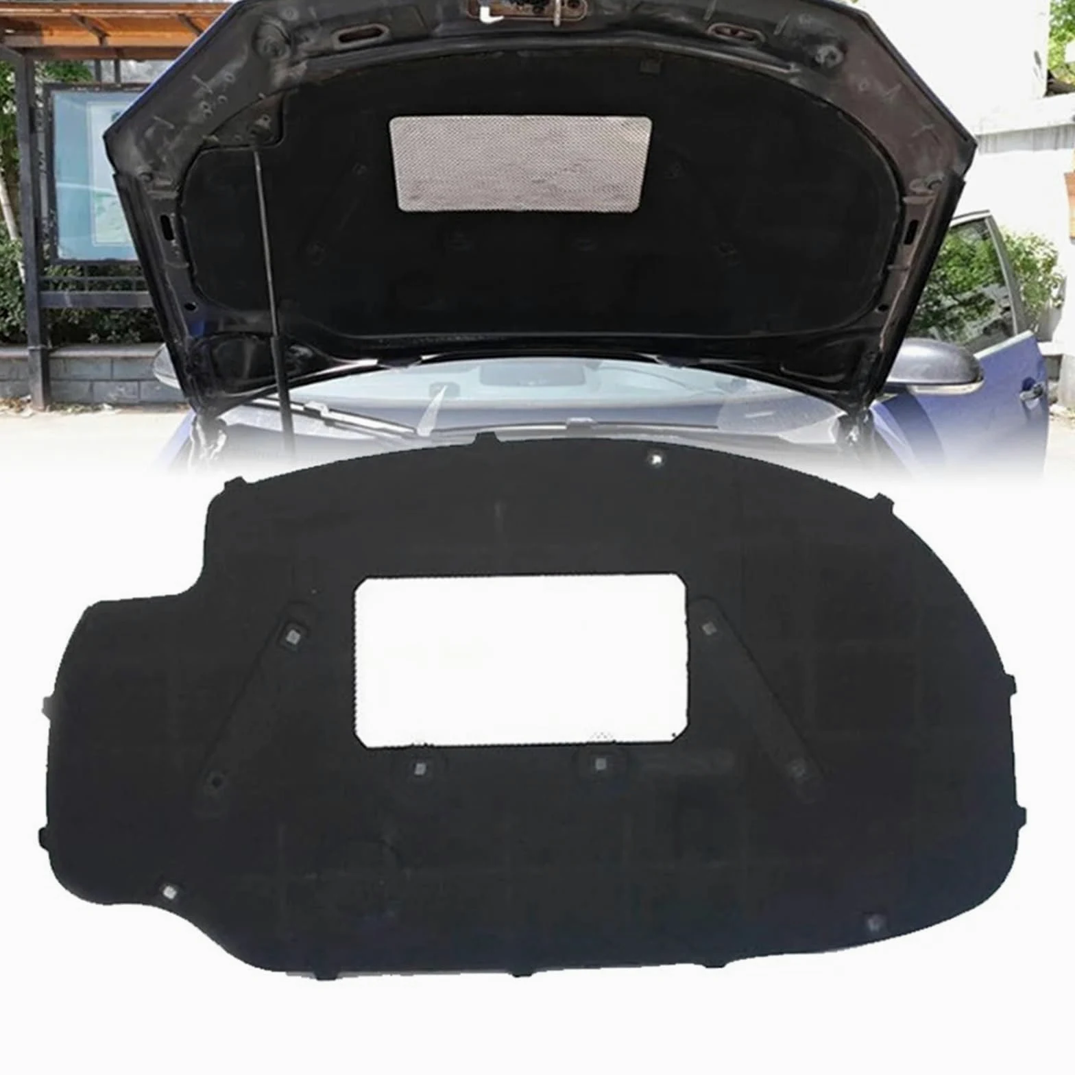 Algodón con aislamiento acústico y térmico for capó de motor de coche, for VW, for Golf 5, for Jetta 2006-2011 Aislante para capó de automóvil