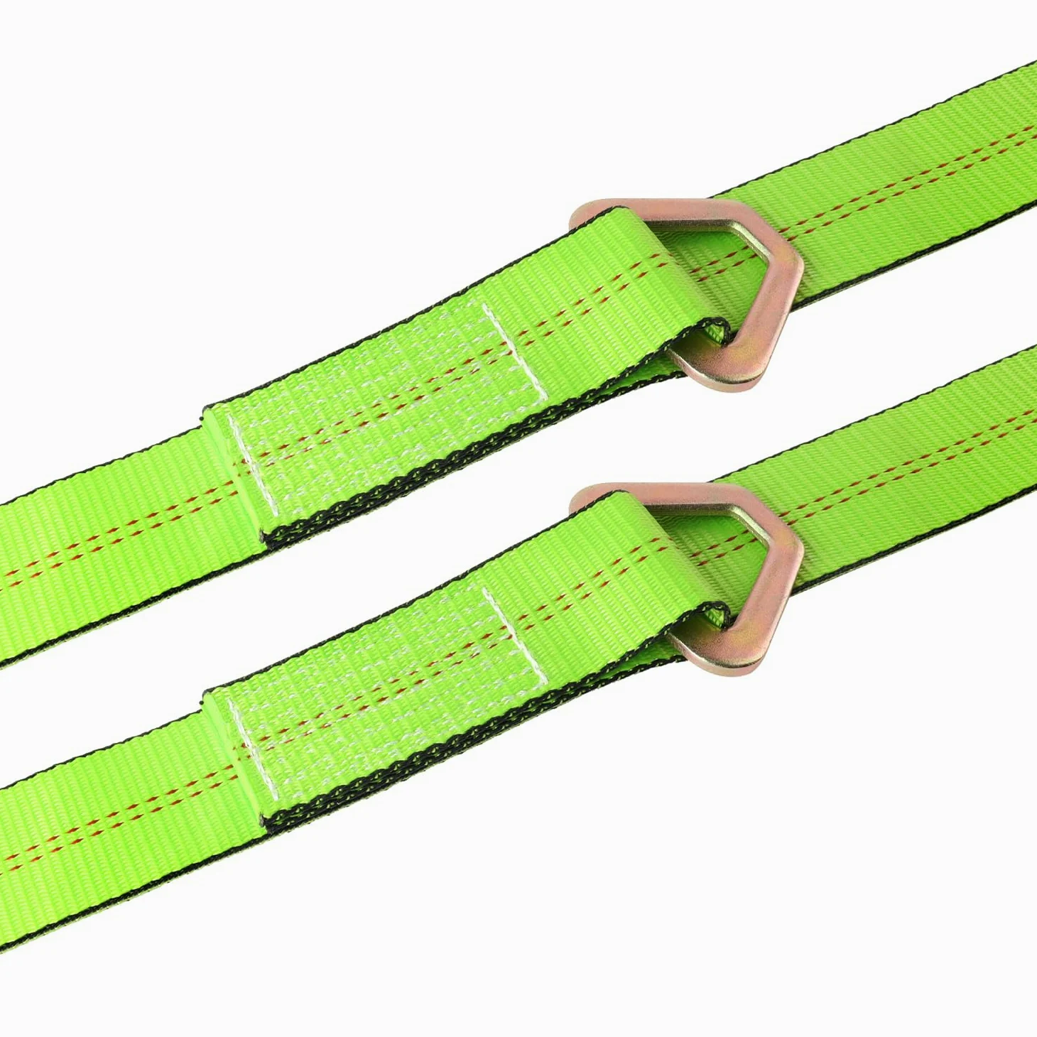 Correa de Brida en V de 2 Pulgadas x 4 pies con Ganchos a presión con Funda Cordura y 2 Correas de Eje de 2 x 36 Pulgadas, Anillo en D Medio, para Transporte de automóviles, rollback, Cama