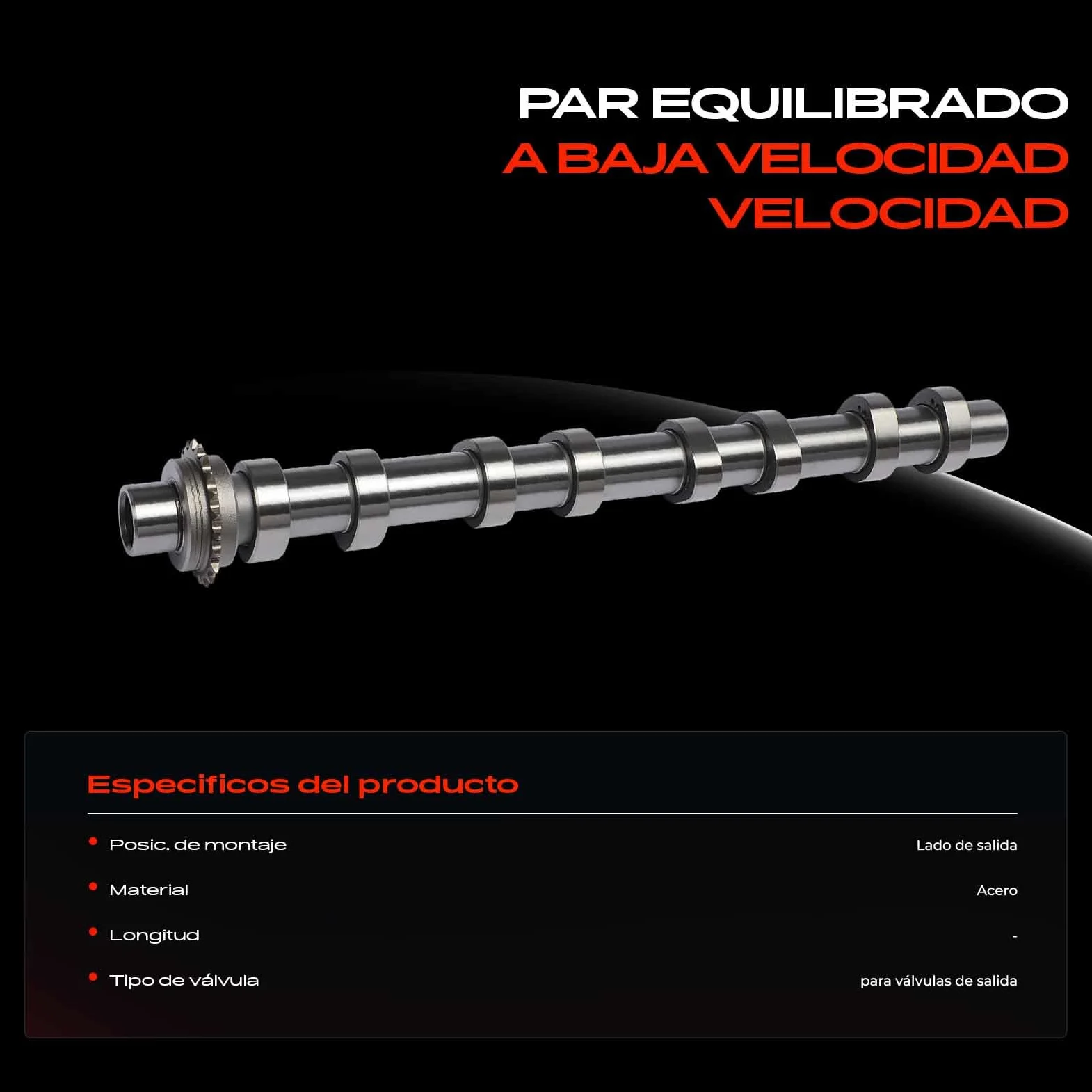Frankberg Árbol de levas diésel lado de escape 2191011 | Compatible con: Corsa MK VF, Autobús Zafira Life K0, Grandland X A18 P1UO, 208 II UB UJ UP UW, C3 Aircross II 2C 2R