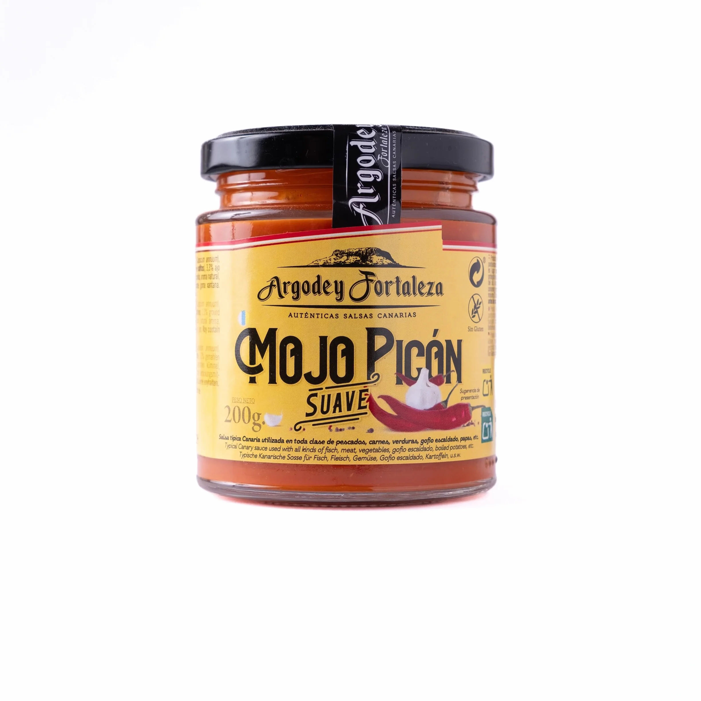 Mojo Picón Suave 200g - Autentica Salsa Canaria para Untar, Tostadas, Arepas