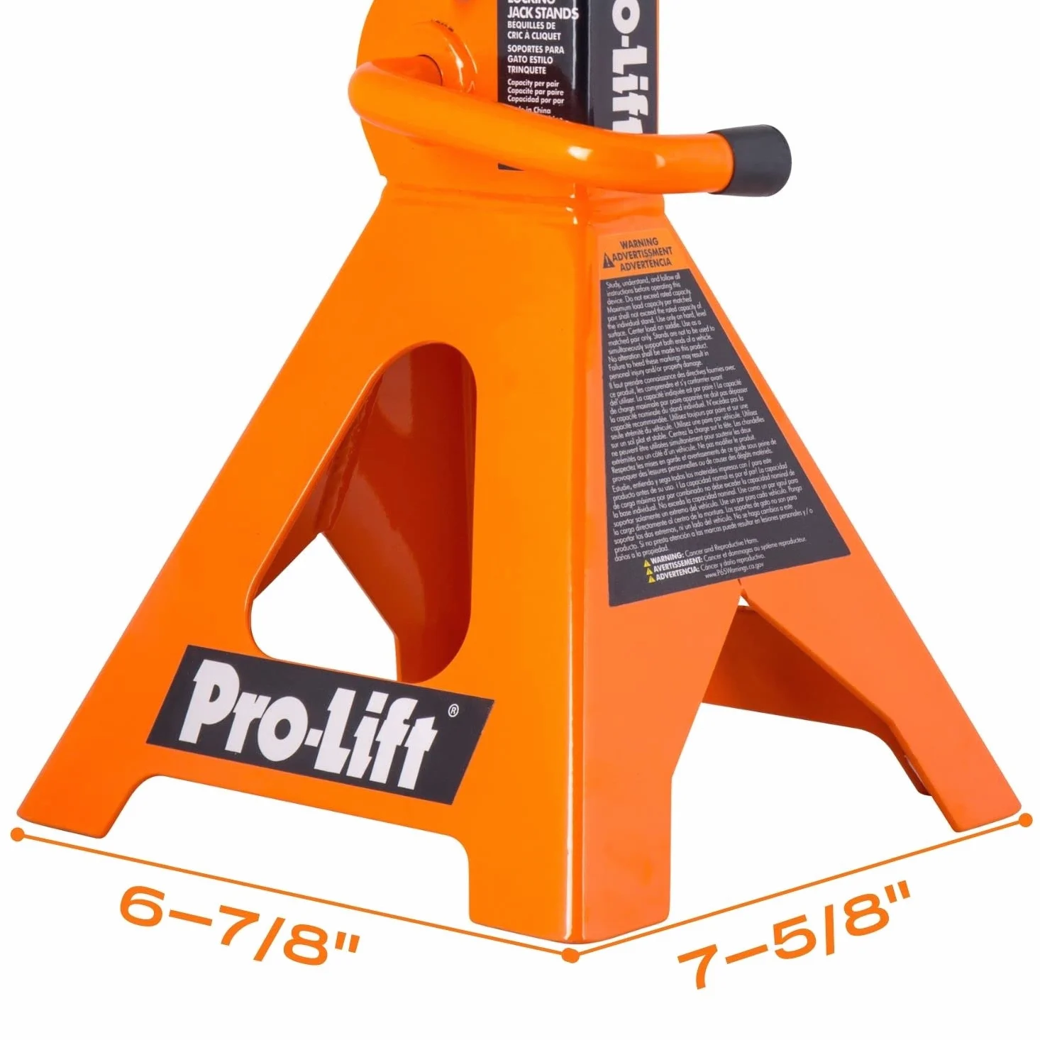 Pro-LifT PL3300 - Soportes de Gato Resistentes para Coche, 3 toneladas en par con pasadores Dobles, Bloqueo de Mango y Pasador de Movilidad para Mayor Seguridad, Ideal para Taller de reparación de