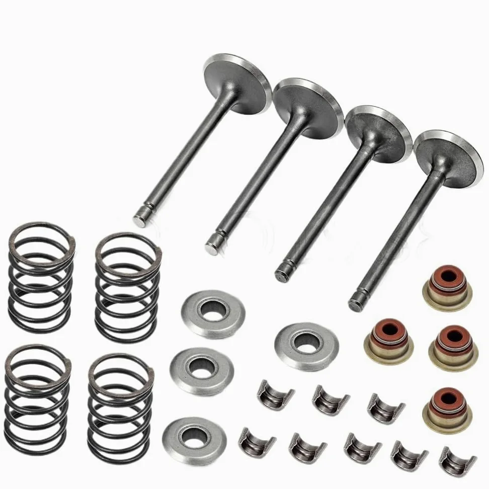 Piezas de cilindro moto Junta de 0,25mm, retenedores de resorte de escape de entrada, retenedores de válvula aptos para Fuji Robin 299 EH29C Kit de cilindro