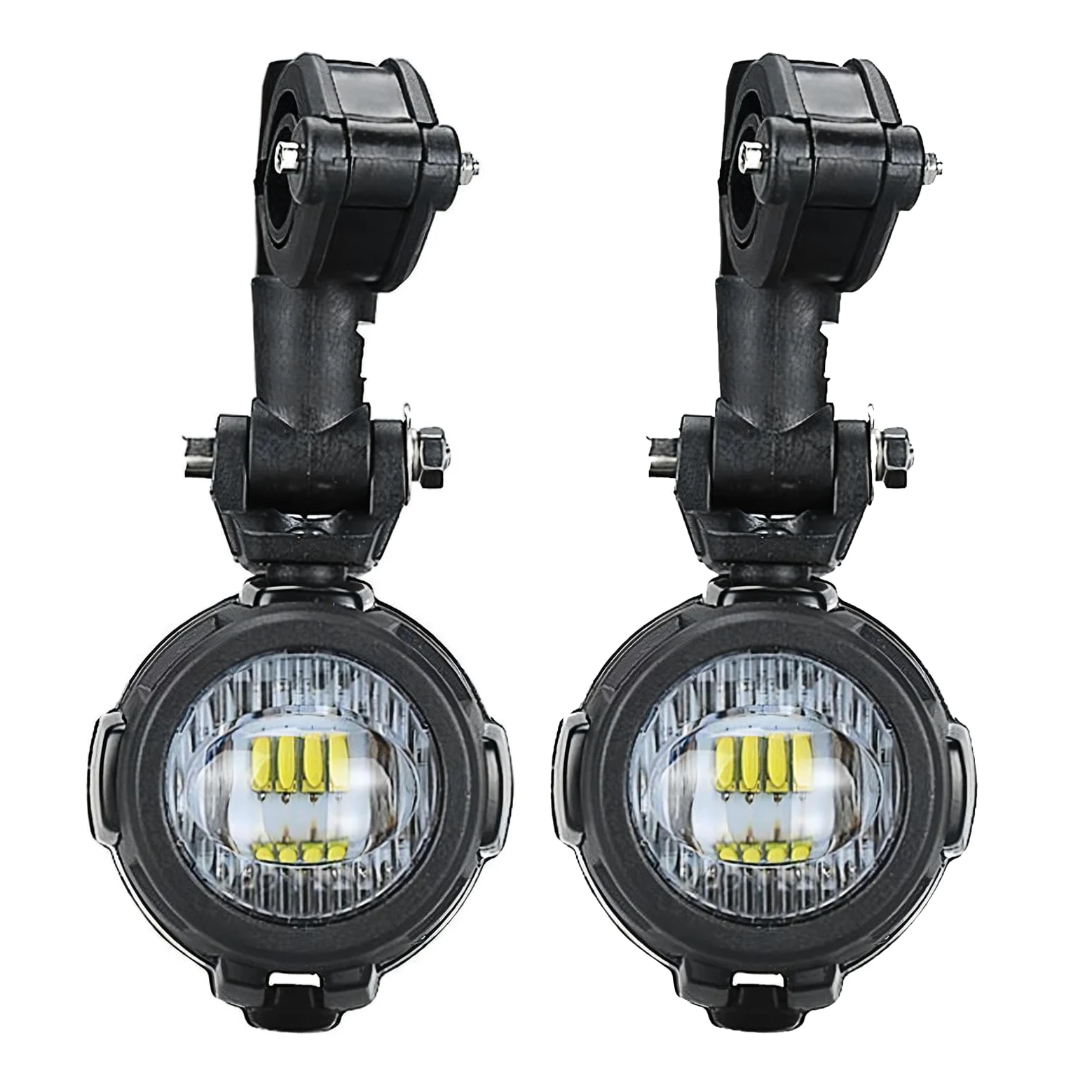 SUPAREE Motocicleta Luces de Niebla LED,Lámparas Auxiliares 40W Lámparas de Conducción de Haz Puntual para Motocicletas Universales