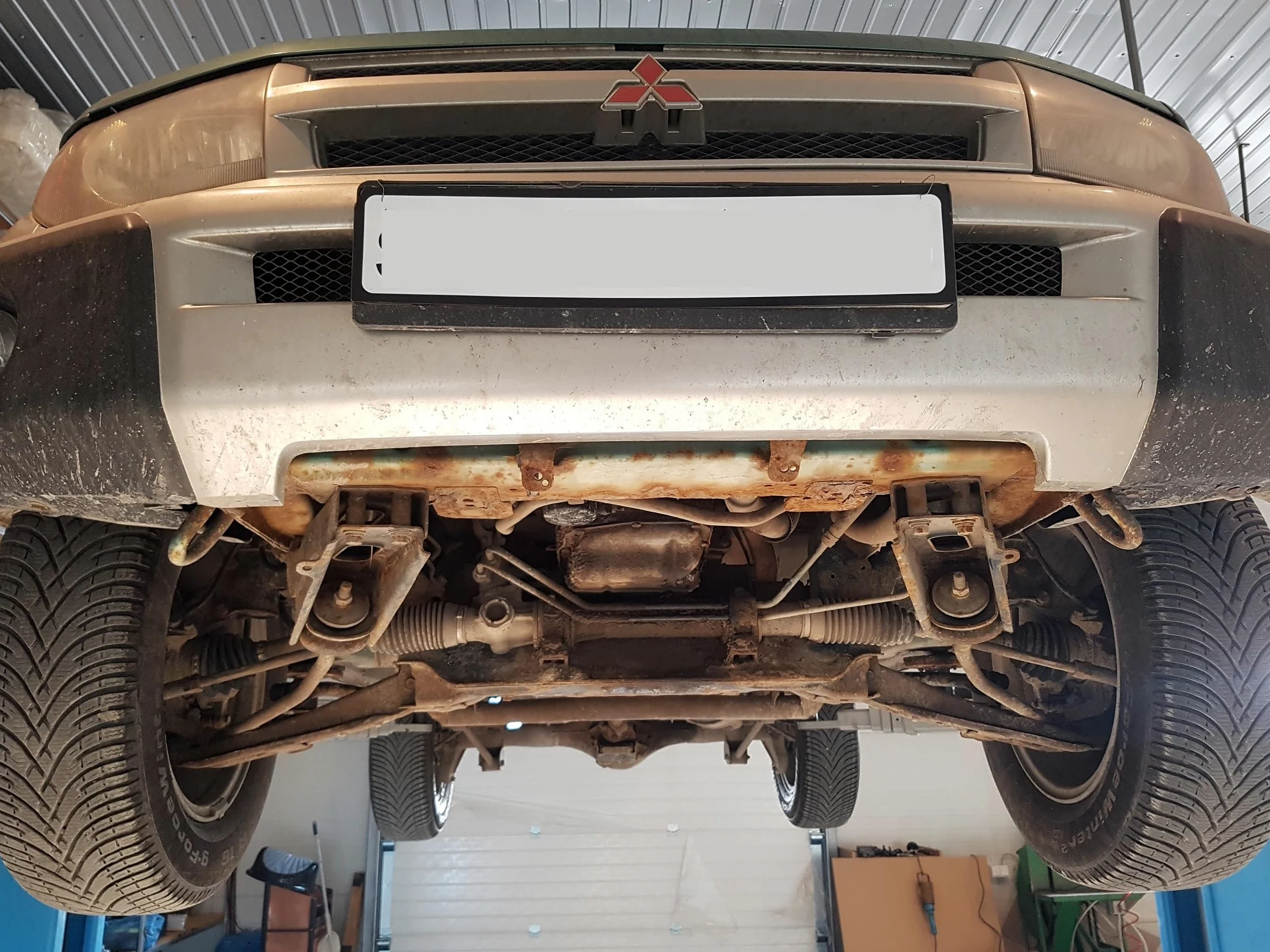 Protección metálica bajo motor compatible con Mitsubishi Pajero Pinin - (1997-2007)