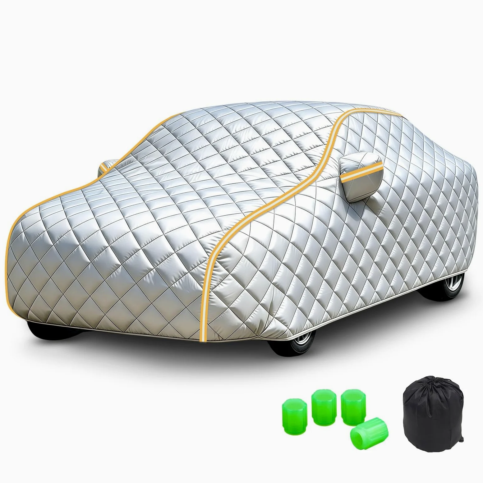 Funda Coche antigranizo Compatible con VW Touran | Lona coche exterior transpirable,resistente al polvo,viento,arañazos y rayos UV,con bandas reflectantes