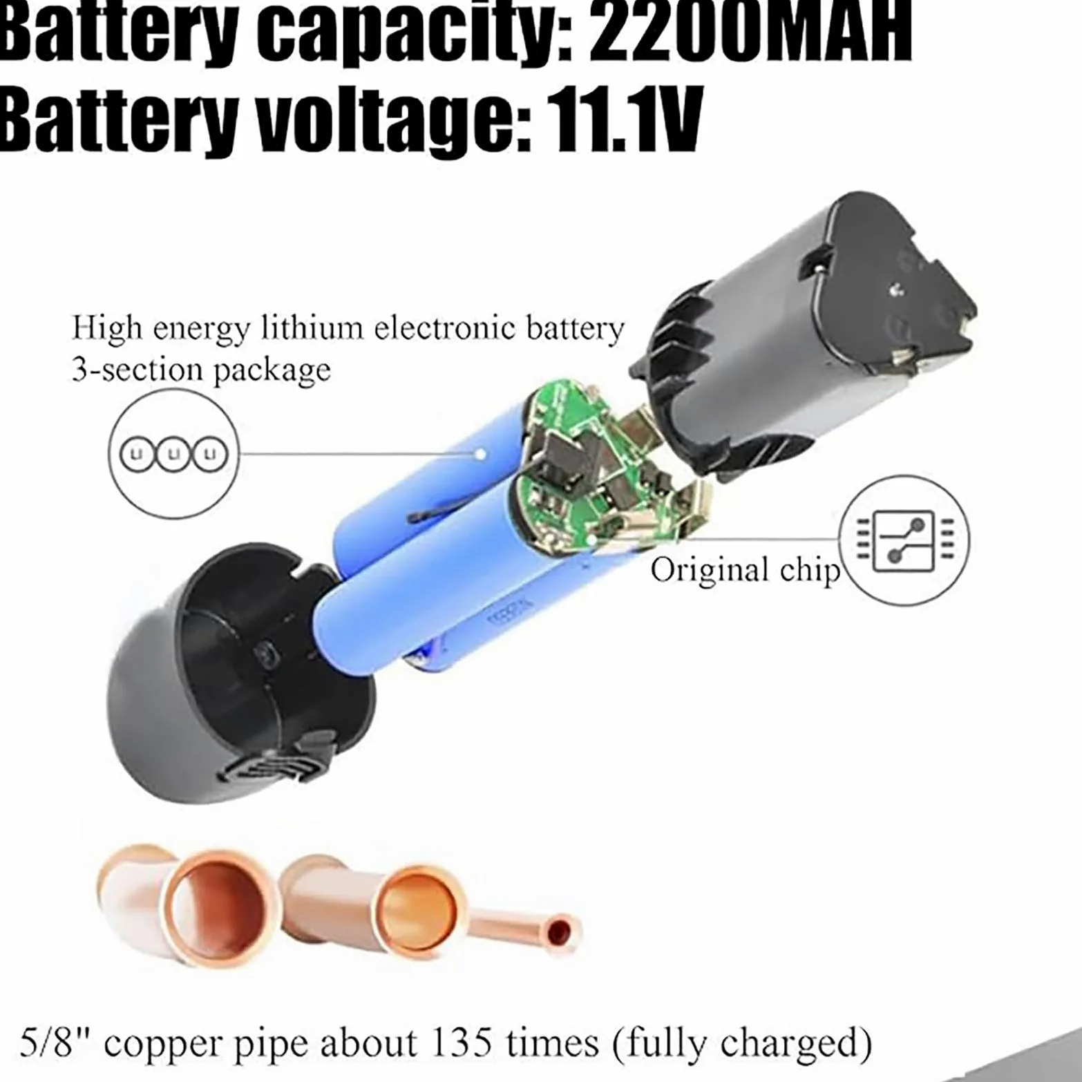 Kit Profesional de abocardador eléctrico, Herramienta eléctrica para expandir Tubos, Ideal para instalaciones de Aire Acondicionado y Mantenimiento de refrigeración.