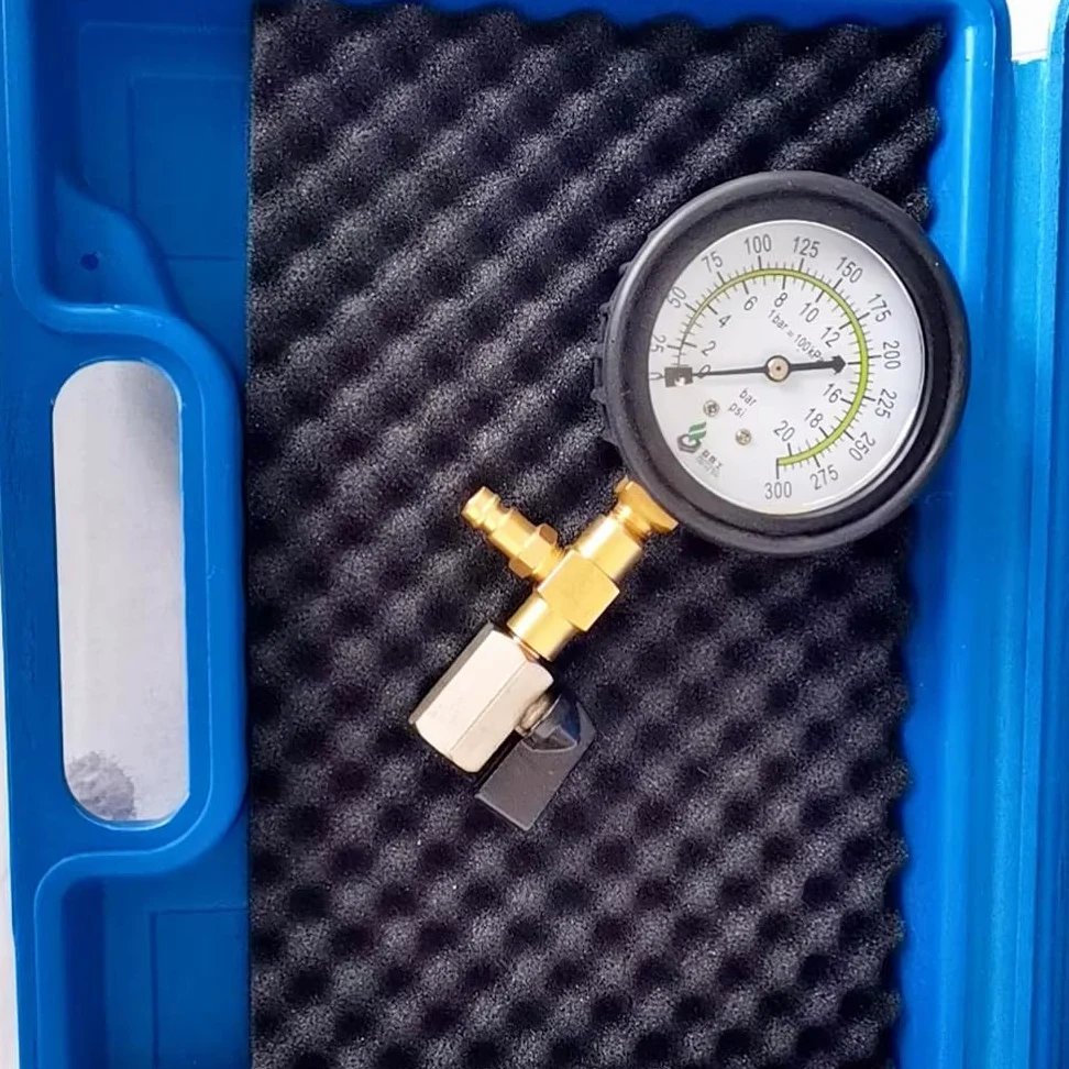 Probador de Presión de Combustible para Automóviles, Medidores de Presión de Gasolina, Herramienta de Prueba de Instrumentos para Automóviles, Herramientas de Reducción de Vibraciones Automotrices
