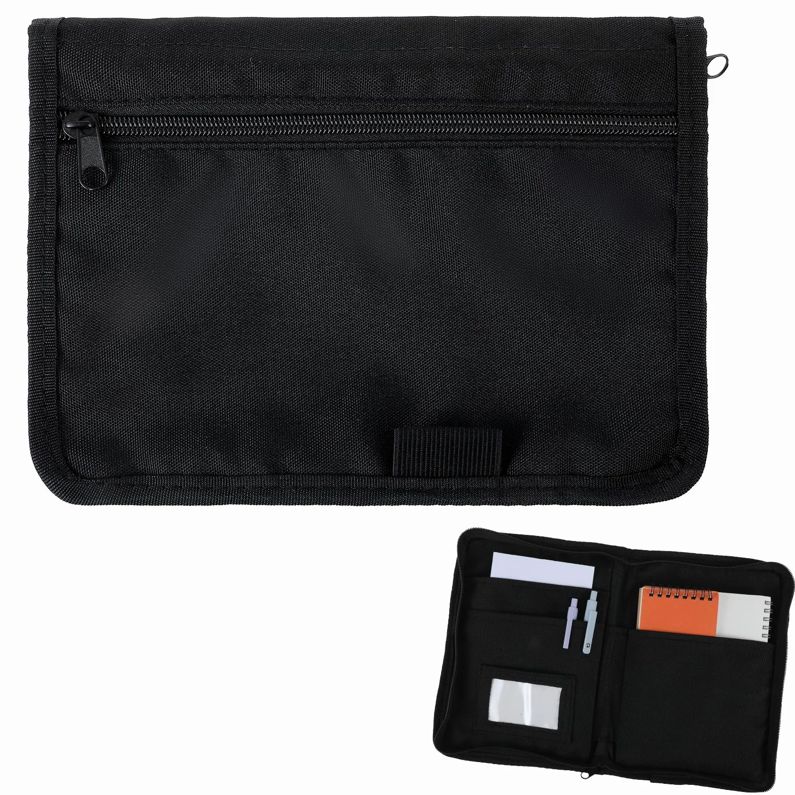 Carpeta para vehículos Carpeta para documentos A5, 24 x 17,5 cm Organizador de guantera para automóvil con múltiples compartimentos, para guardar cheques, facturas, recibos y billetes