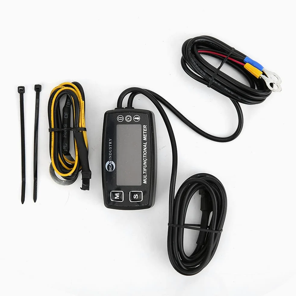Instrumento multifunción para coche, tacómetro, temperatura, contador de horas, accesorio automático