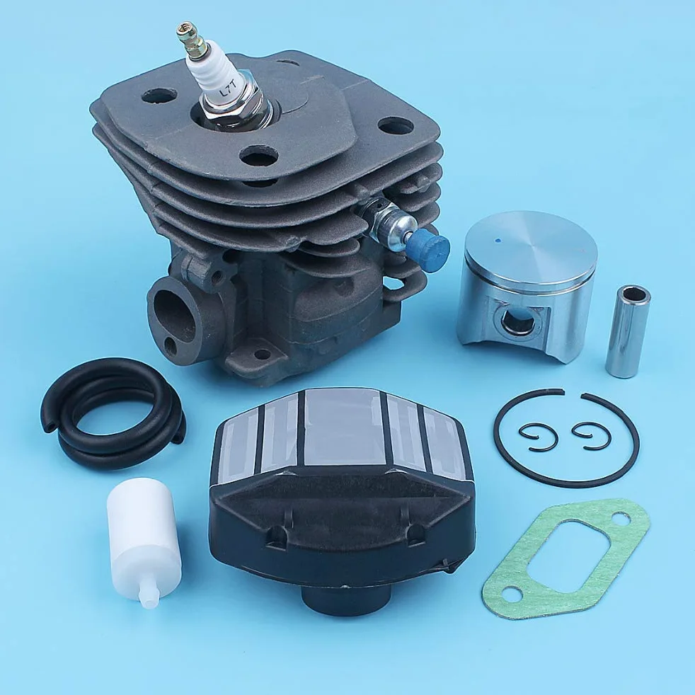 Kit de línea de Gas de Filtro de Combustible de Aire de pistón de Cilindro for Motosierra Jon-se-Red CS 2159 CS 2156 CS2159 CS2156 EPA 47mm Puerto de Gran diámetro Piezas de Repuesto