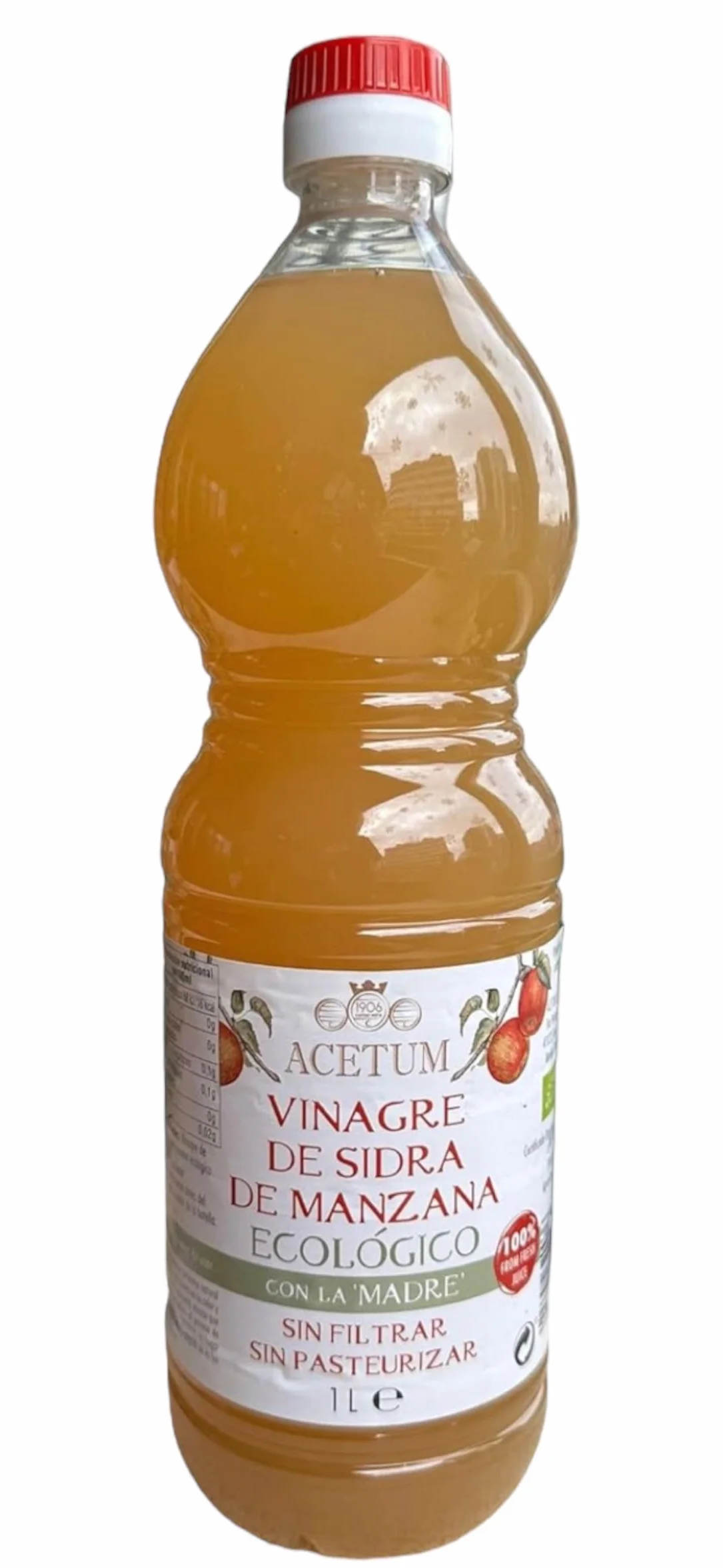 Vinagre Sidra de Manzana Madre ACETUM 1 Litro 100% Italiano Orgánico