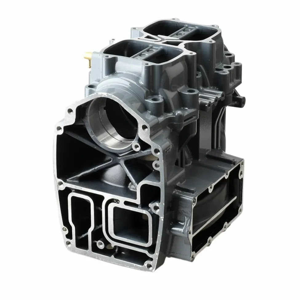 Conjunto de cárter y cilindro para motor fueraborda 2T E40X 40CV compatible con HDX 66T-15100 66T-15100-00 66T-15100-02-1S