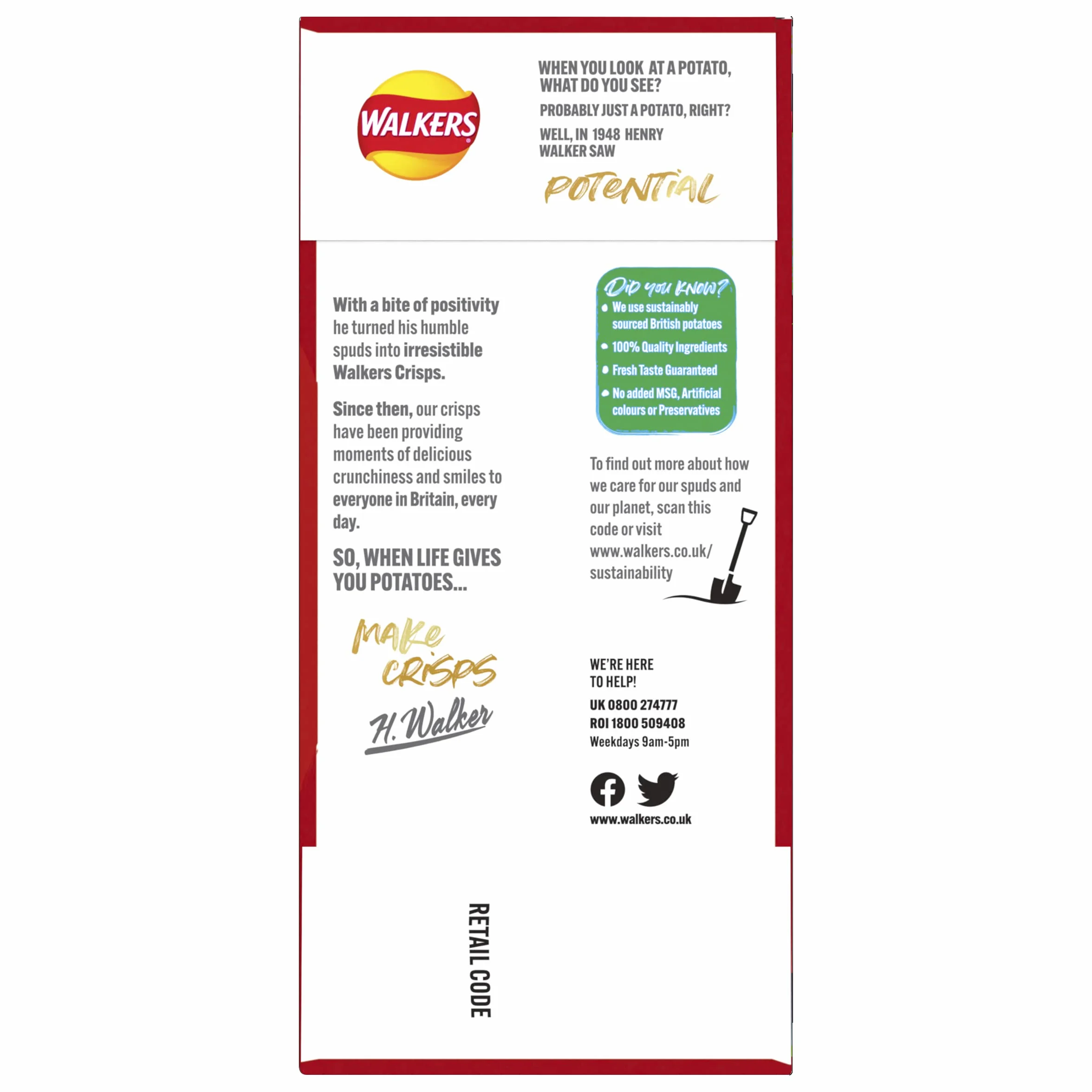Walkers Classic Variety Multipack Patatas Fritas 22x25g