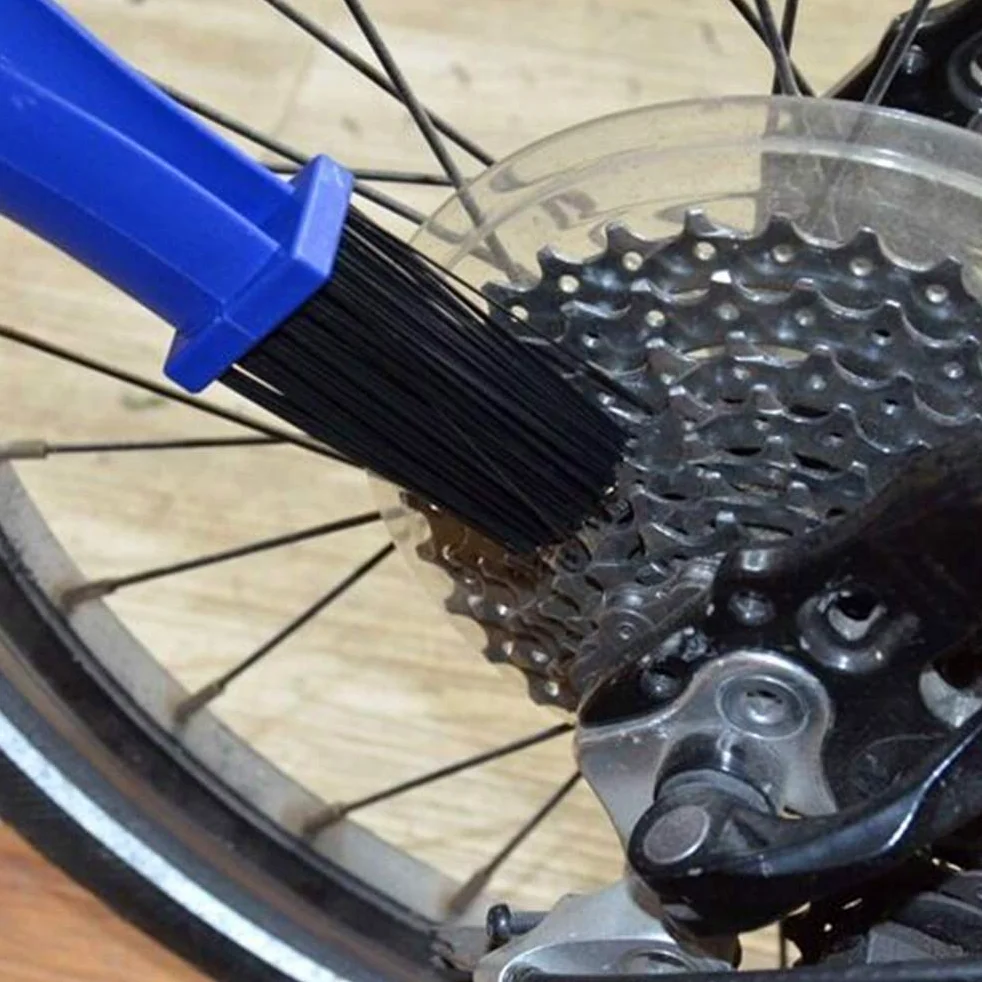Cepillo Limpieza Cadena Moto y Bicicleta (Pack 100 Uds.) Herramienta para Limpieza de Engranajes y Cadenas Color Azul.