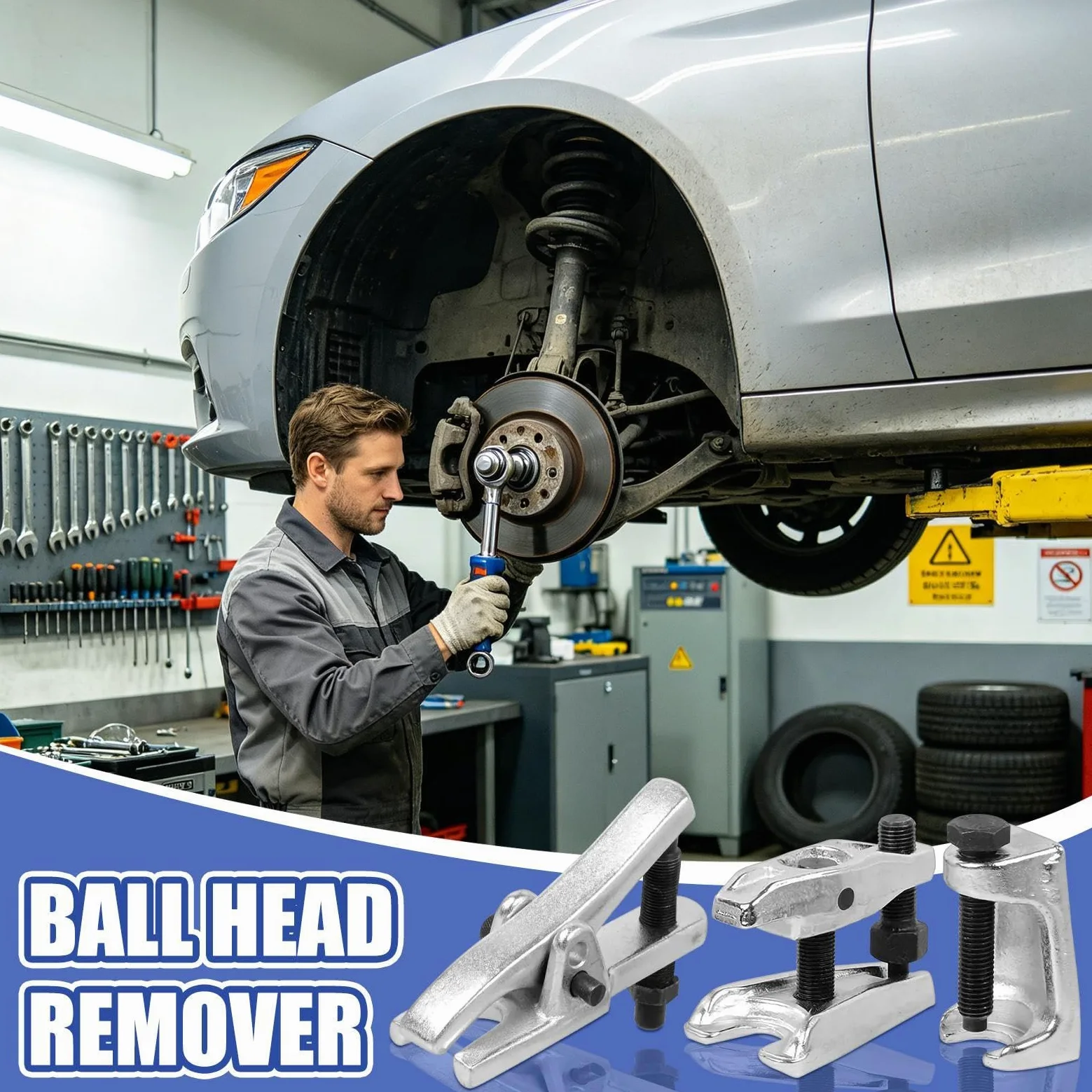 Separador de Rótulas 3 Accesorios Universales Aleación para Automóviles | Extractor De Rótulas Automotriz para reparación y cambio en garaje y
