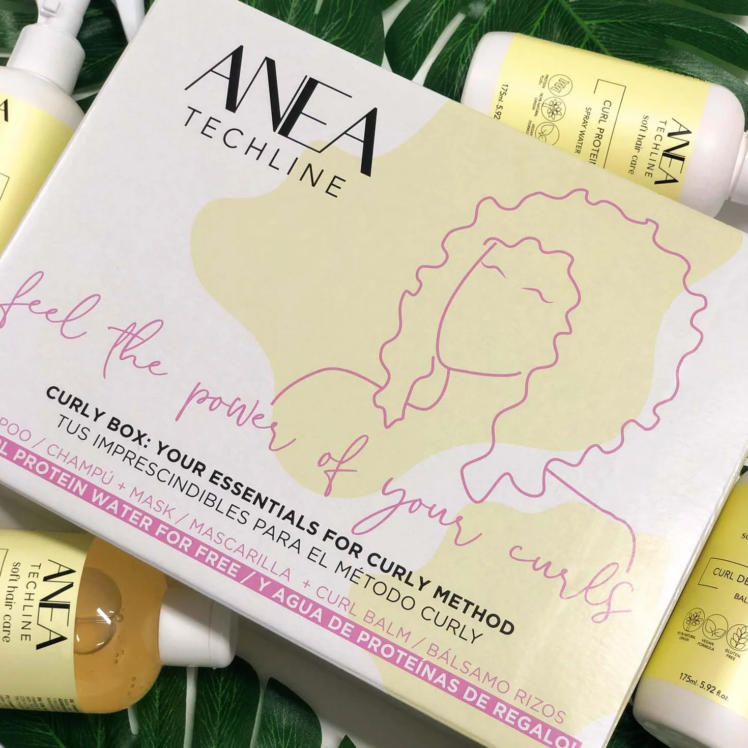 Kit Método Curly Natural Anea Techline 4 pasos Rizos Perfectos