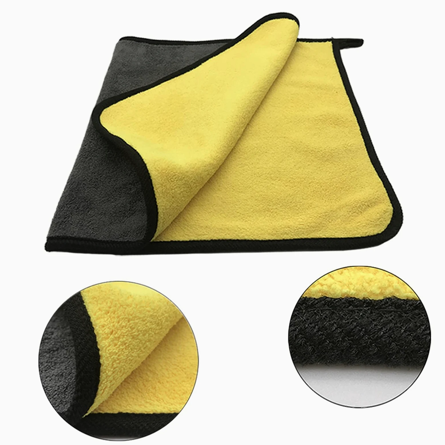 Paño de Limpieza de Microfibra Toalla de Secado de Microfibra para automóvil Paño de Microfibra para automóvil Toalla de Lavado Paño de Limpieza de Microfibra Toalla de Secado para Lavado de automóv