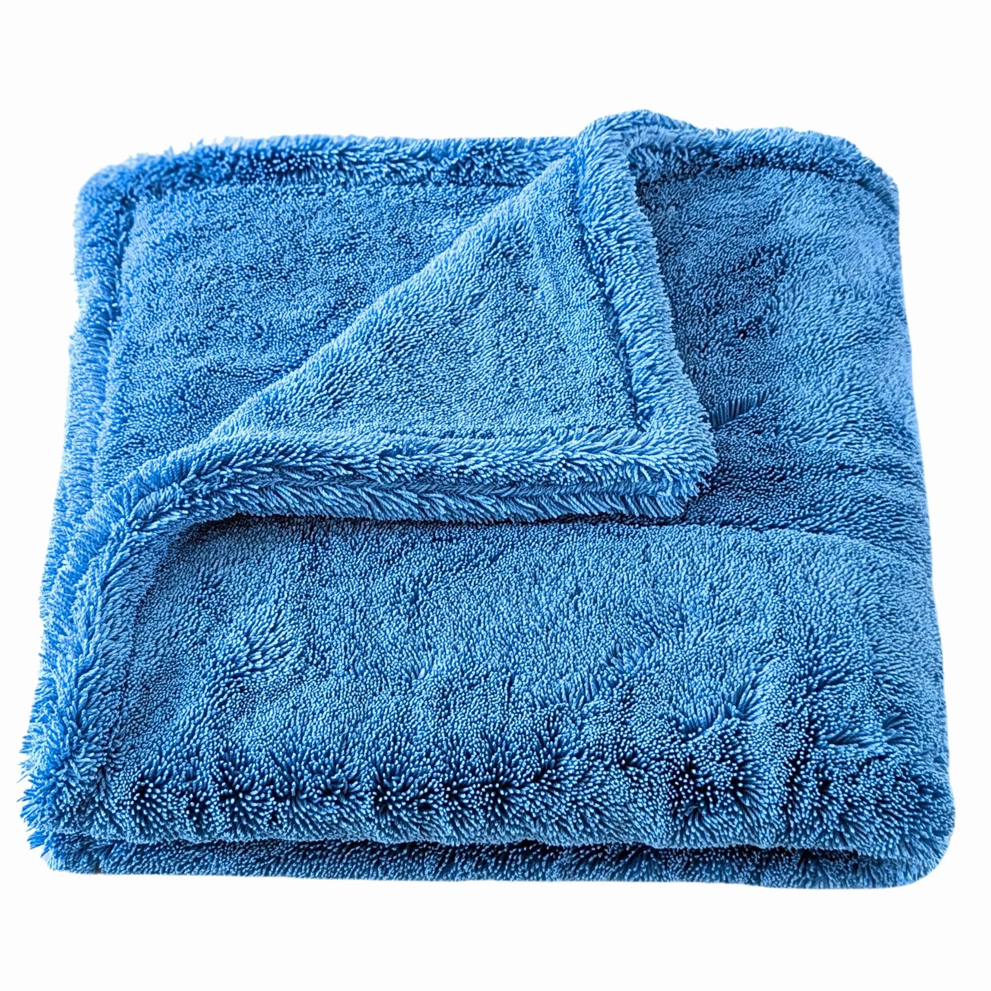 The G.O.A.T - Toalla de secado de microfibra absorbente, calidad coreana 70/30, para detalles de automóviles, camiones, SUV, 30 x 30 pulgadas, bucle giratorio, 2300 g/m², azul