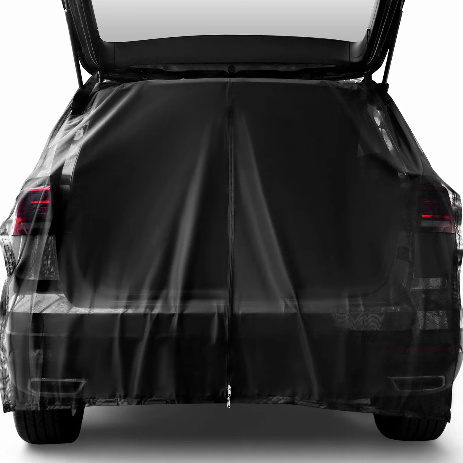 Yahenda Accesorios de red de camping para coche, tienda de campaña de malla transpirable para portón trasero, protección solar UV, ventilación, protección de privacidad, succión magnética para SUV MPV