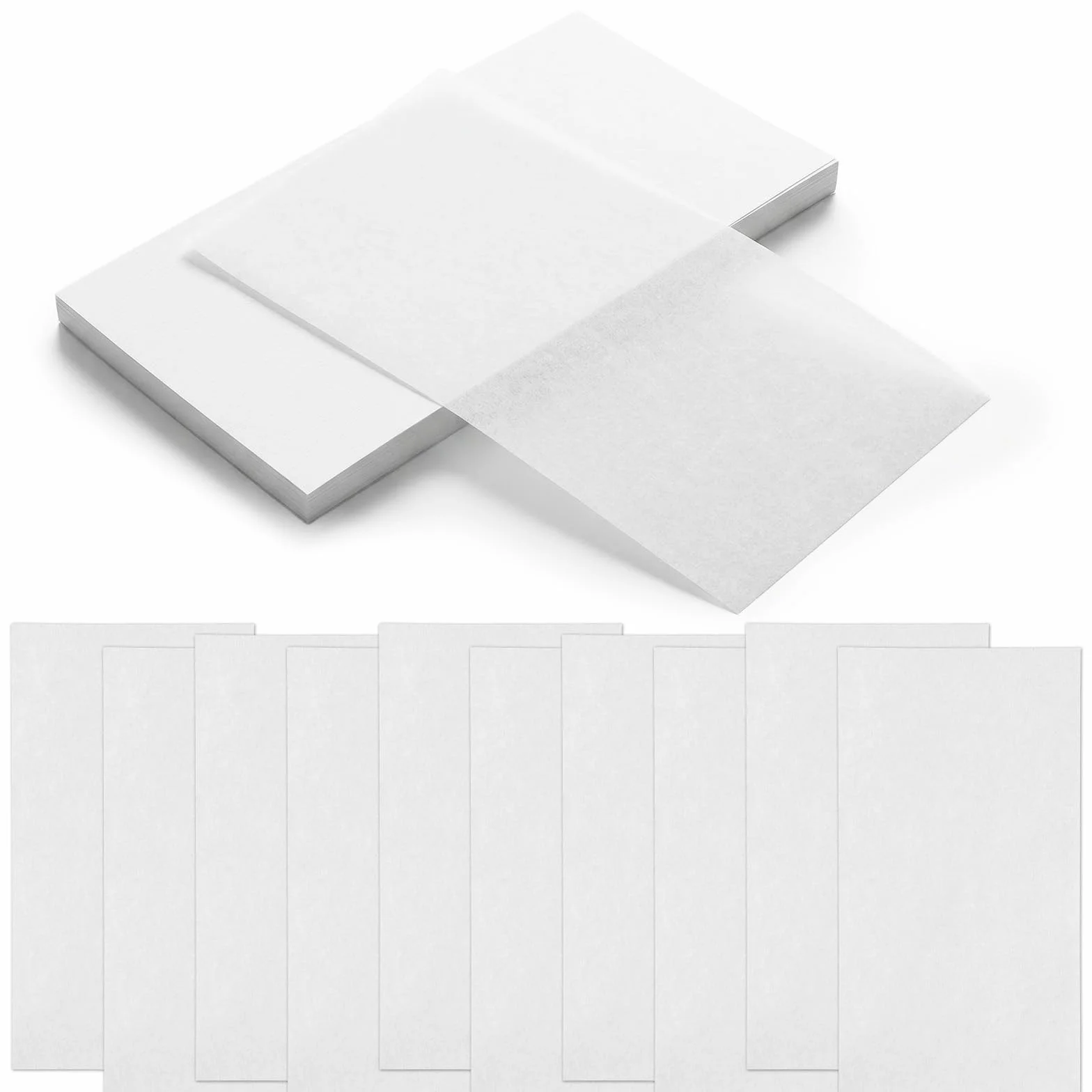 Papel para Permanente 200 Piezas 15x8 cm Desechable Resistente al Calor Frío y Calor