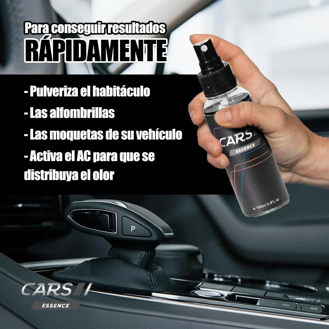 Ambientador para Coche 100ml | Perfume para Vehículos | Tu Coche con Olor Fresco y Duradero | Neutraliza y Elimina los olores