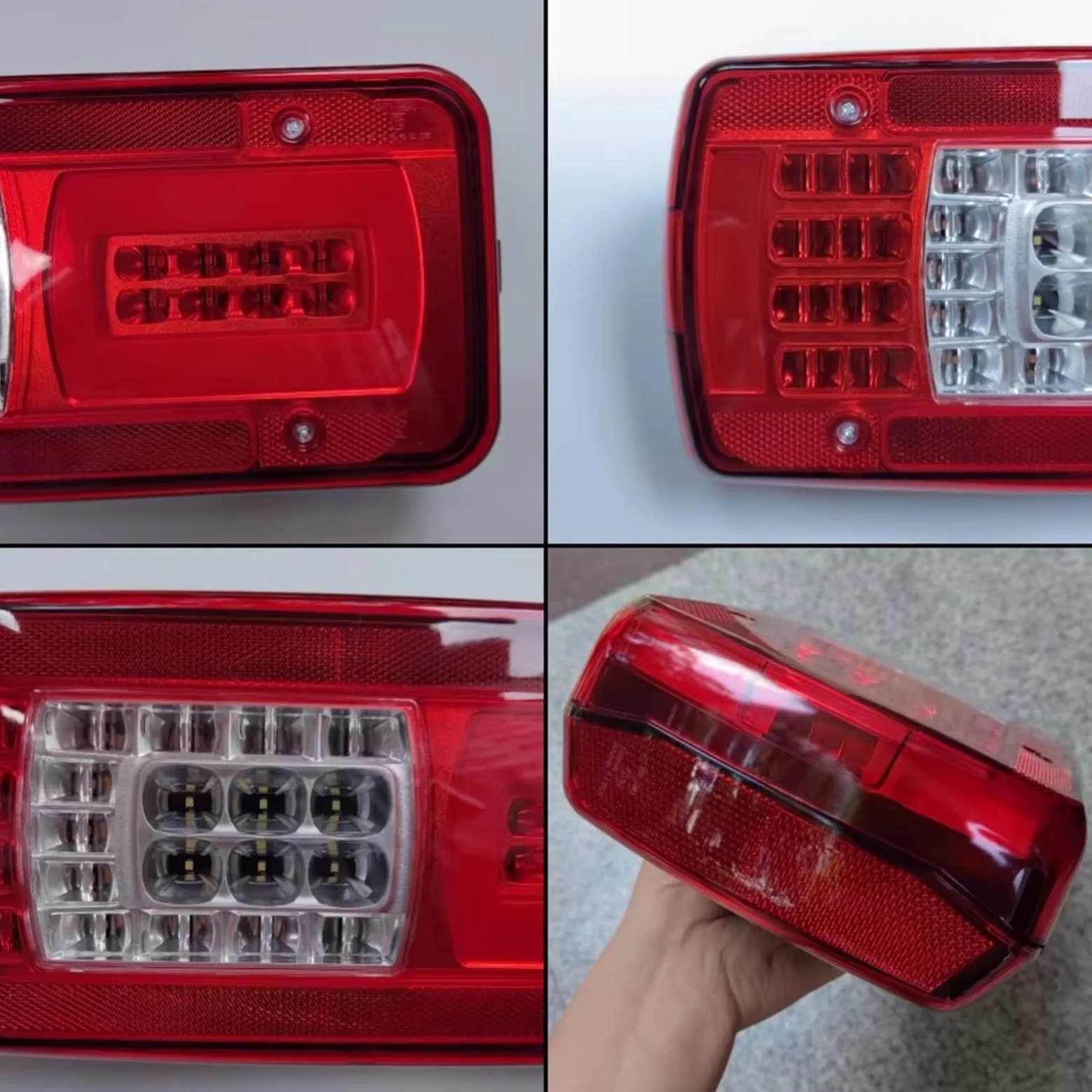 Piloto trasero Faro Trasero LED 24 V Para Iveco Para Stralis Para Trakker Años 2016 Posteriores Luz Trasera Sin Zumbador Luces Traseras(Right)