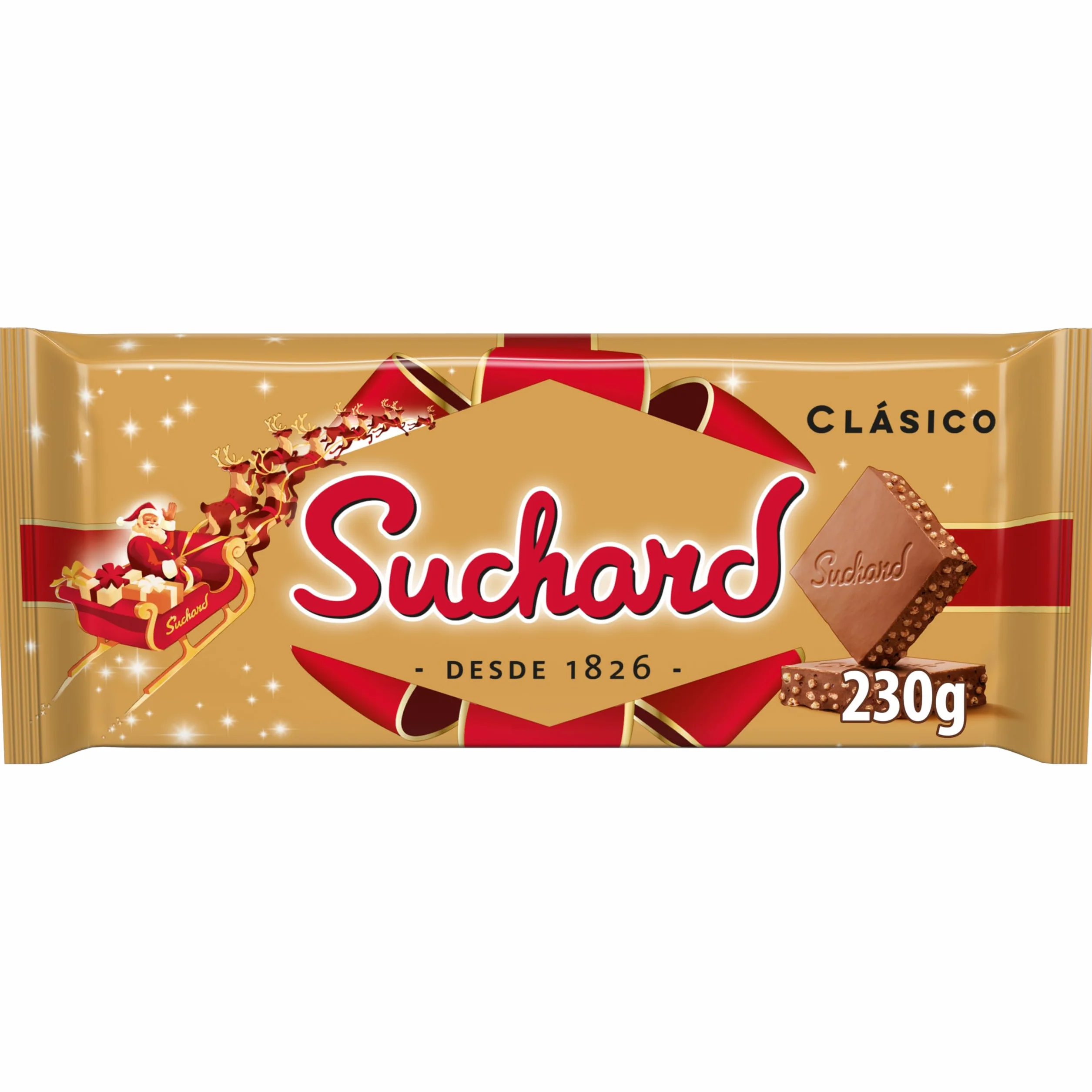 Turrón de Chocolate con Leche y Arroz Inflado Suchard 230 g