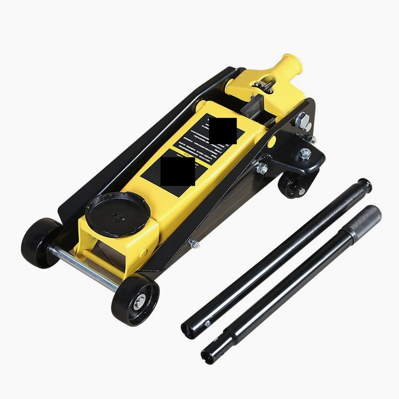 Gato Horizontal 2,5t, repuesto de neumáticos for reparación de automóviles, bomba doble única, gato hidráulico Horizontal montado en vehículo,Mejor resistencia a la corrosión(2T-400m)