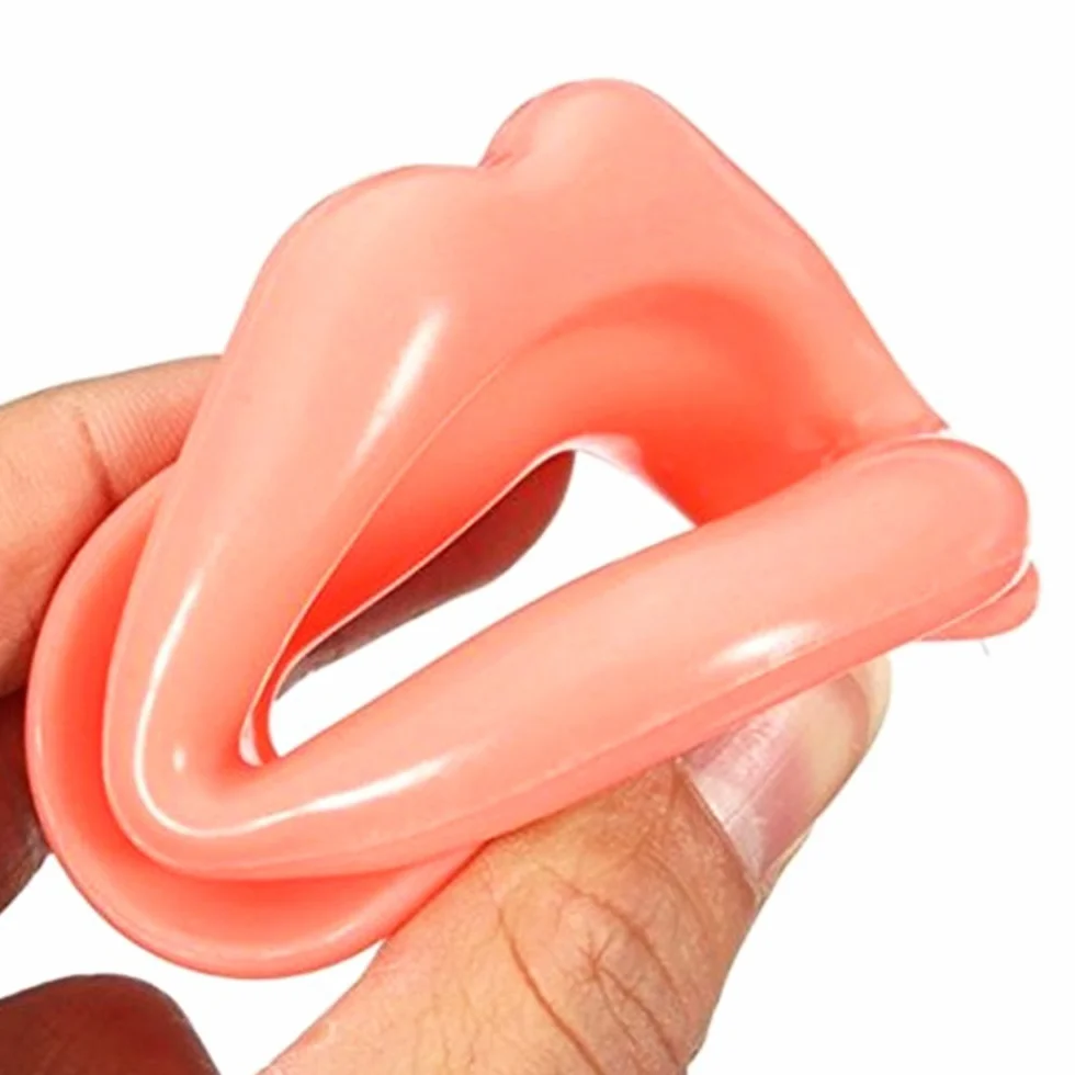 Tensor De Músculos Faciales Anti-Arrugas Silicona Cara Más Delgada Boca Ejercicio Muscular