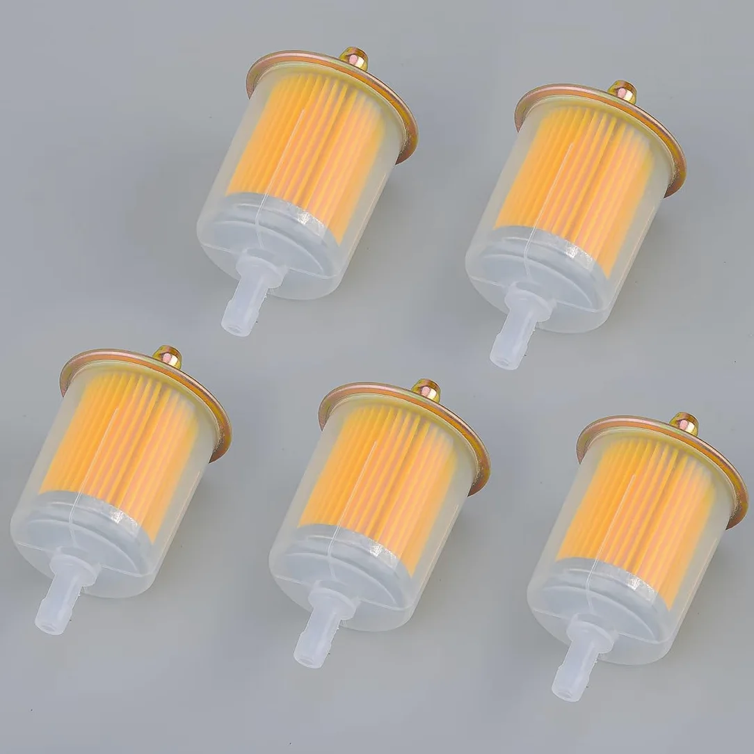 5 filtros de Combustible en línea de 3/8 Pulgadas para Combustible de Gas para Aceite para universales para industriales para Motocicletas para automóviles para vehículos recreativos