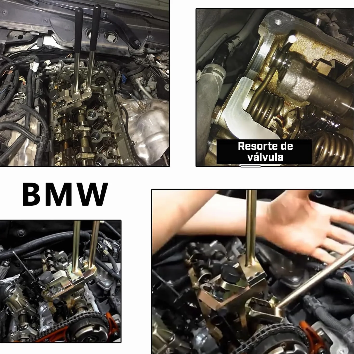 Herramienta Profesional de Montaje y Desmontaje de Muelles de Válvula | Compatible con BMW N13 N20 N26 N51 N52 N53 N54 N55