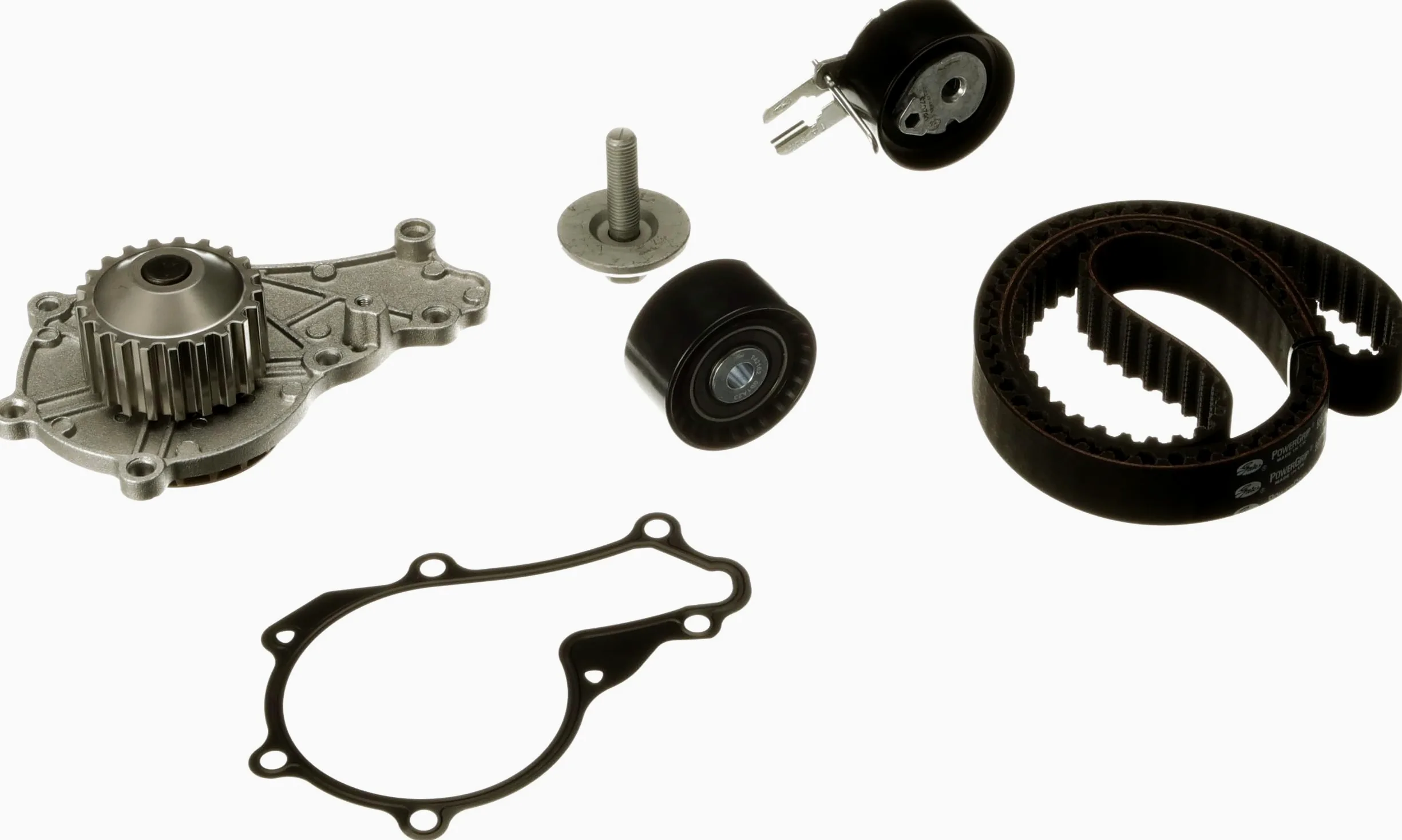 GATES KP15587XS Bomba de agua + kit de correa de distribución Número de dientes: 144 25,4 mm con bomba de agua Compatible con FORD Fiesta Mk6 Hatchback CB1, CCN, JA8, JR8, TOYOTA AYGO WNB1, KGB1