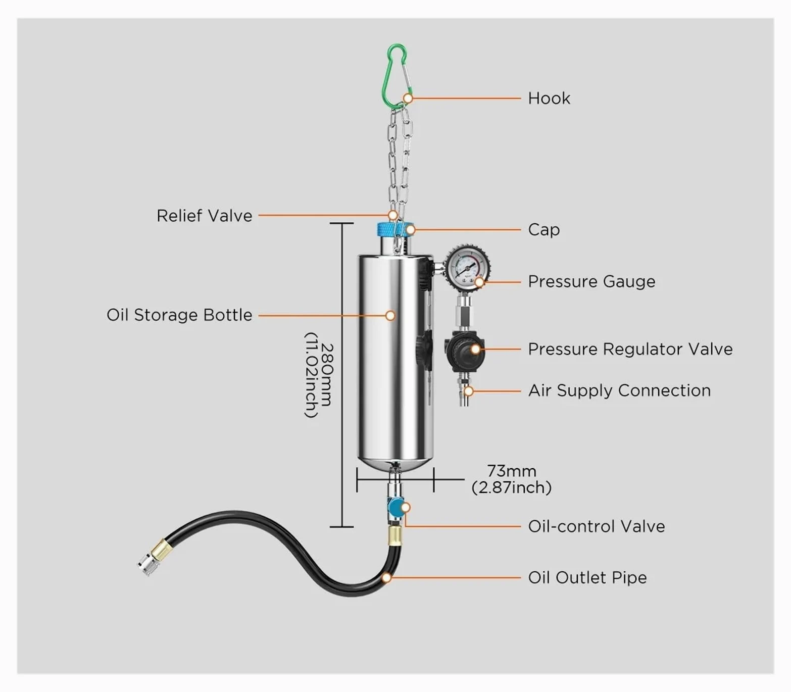 Limpiador de inyectores de Combustible for automóvil AUTOOL C80, comprobador de inyectores, Herramienta de Lavado sin Desmontar, Compatible con Gasolina, Herramienta de Lavado y Limpiador diésel