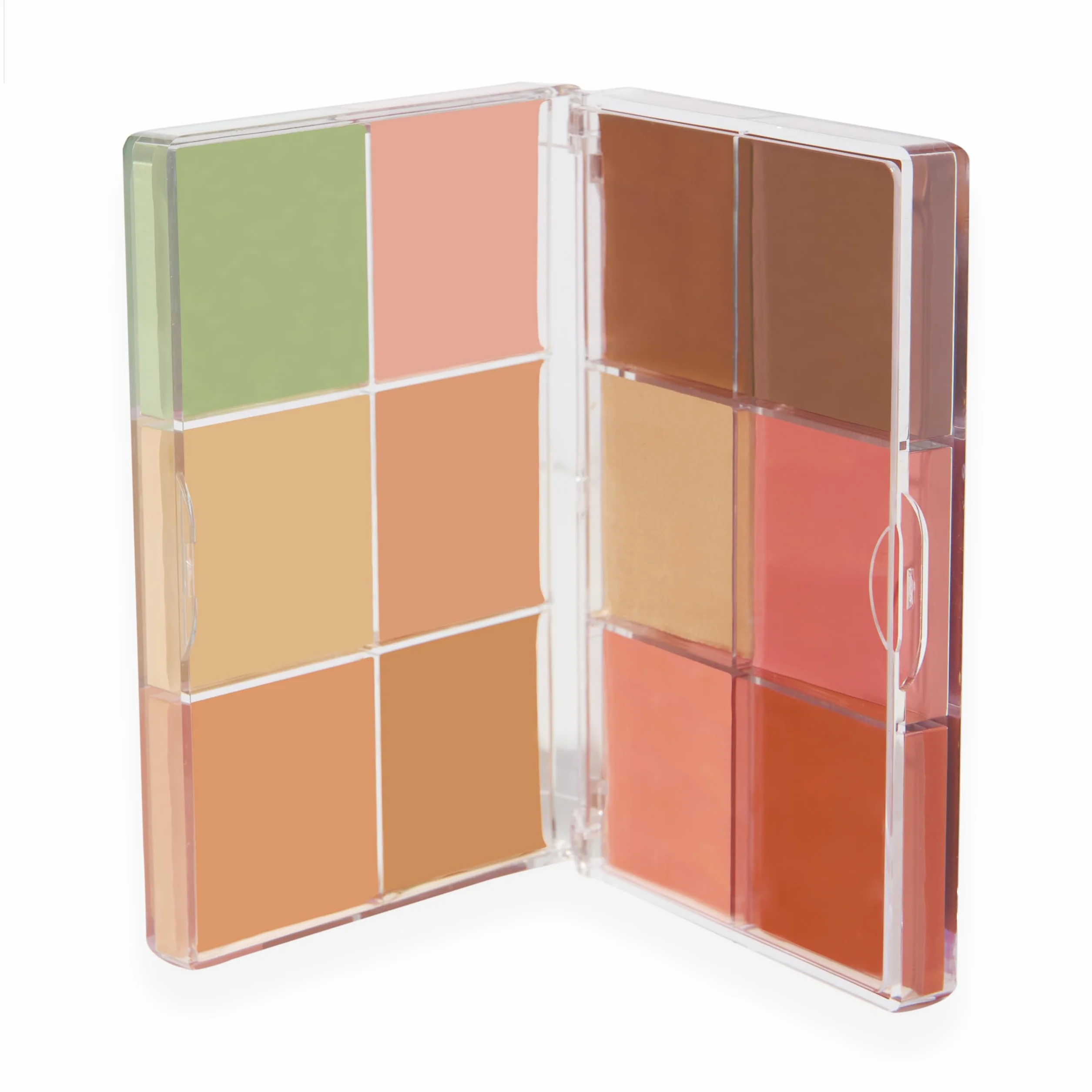 Revolution Everything Base Face Icon Complexion Palette, Paleta Todo En Uno para Ojos, Rostro y Labios, Light, 5 g