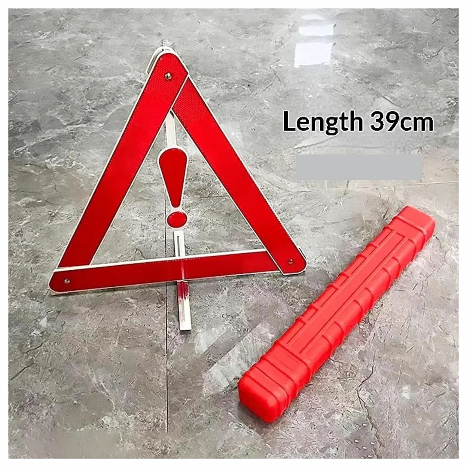 Triángulo de Advertencia Emergencia for vehículos, Dispositivo Reflectante Seguridad Vial, Visibilidad, configuración rápida, 8 Uds para Advertencia