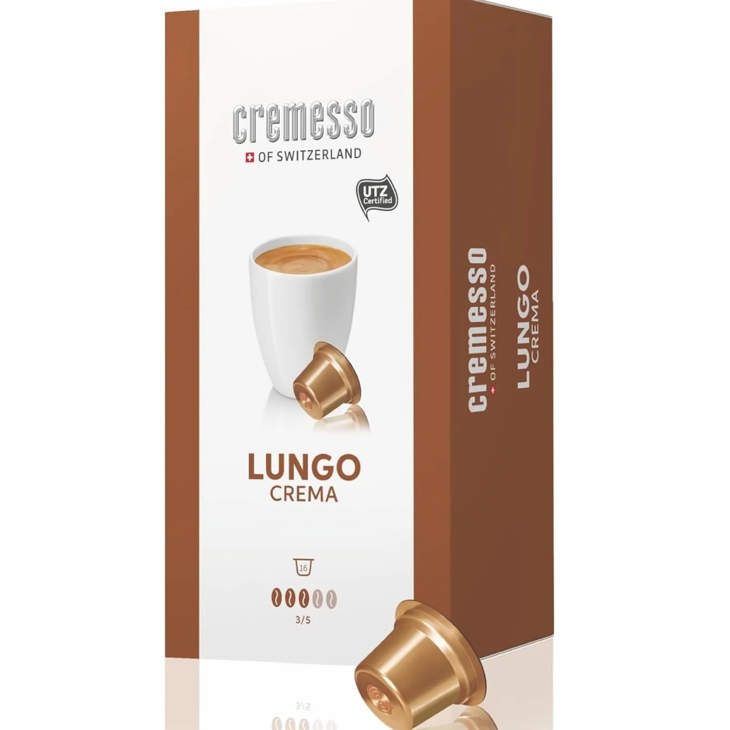 Cremesso Modelo de Placencia Lungo Crema 3 x 16 cápsulas