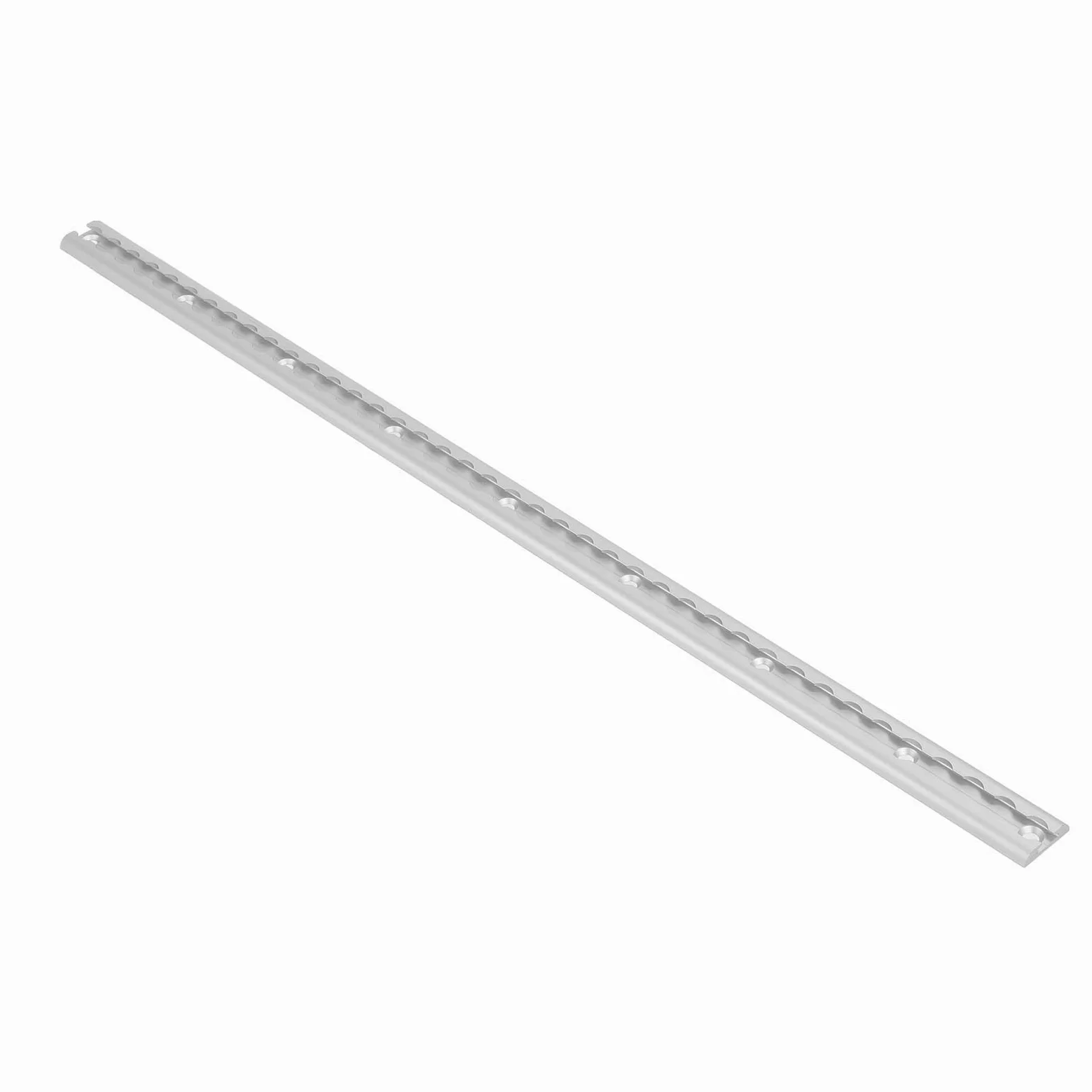 POENVFPO Riel de Riel en L de Aluminio de Amarre de en L de 3.3 Pies con Orificios Preperforados Anclaje de Carga Anodizado para Plataformas de Camiones, Remolques, Vehículos Recreativos, Fácil