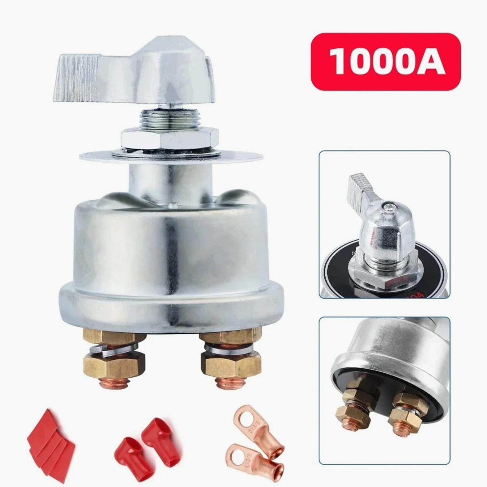 Kit de interruptor de apagado con aislador de corte de energía de 12V-48V 1000A