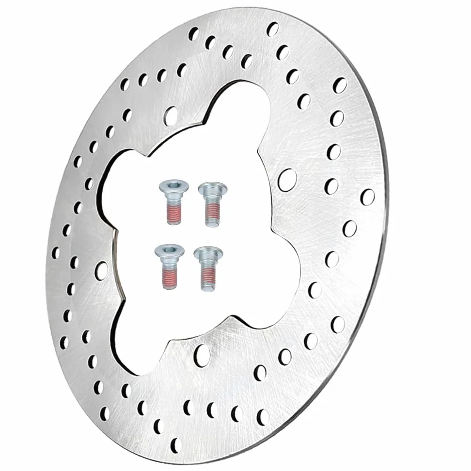 Disco de freno trasero con espárrago compatible con Honda TRX400EX Sportrax 1999-2008 TRX400X 2009 2012-2014 43251-HN1-003 90105-MK5-000