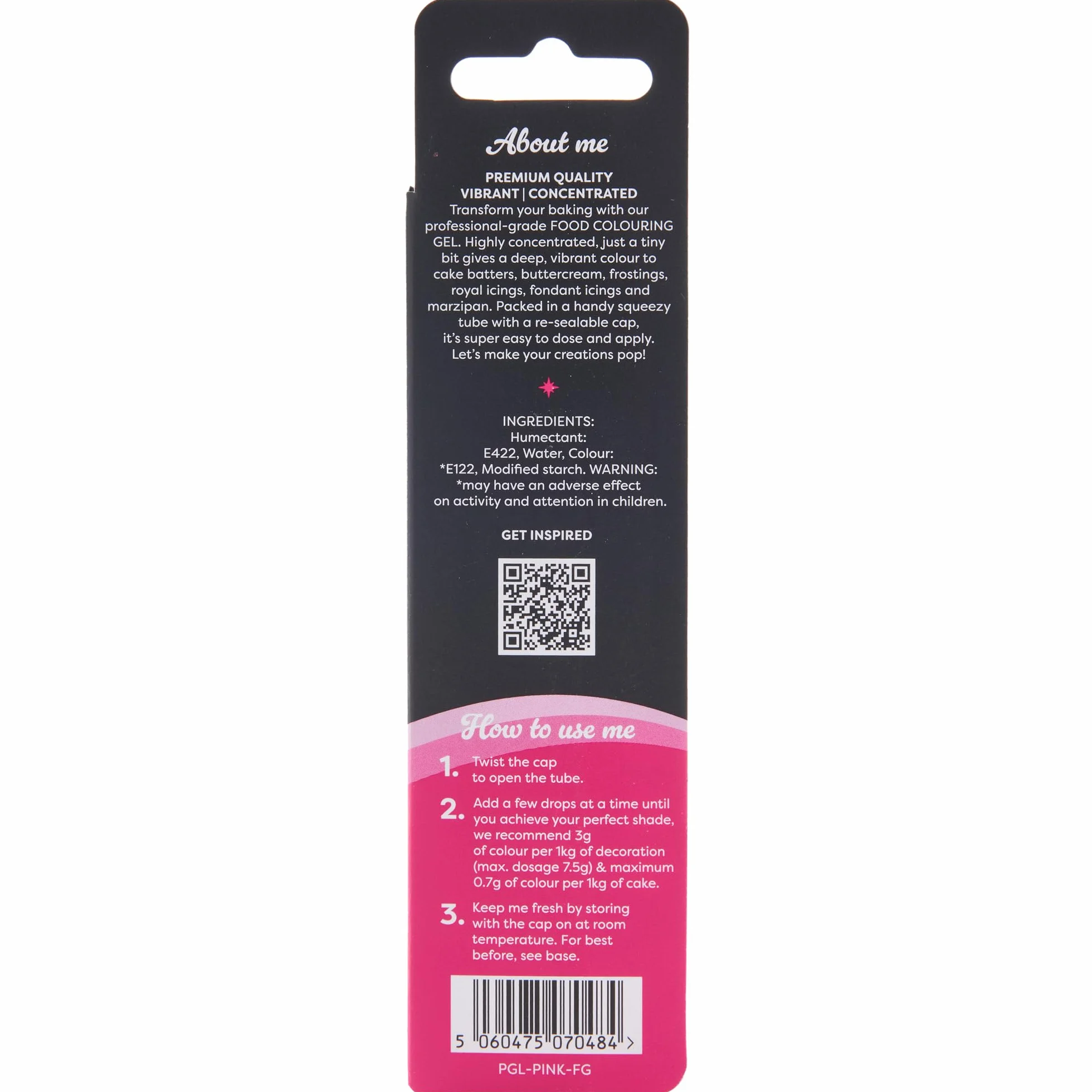Colorante alimentario profesional Rainbow Dust ProGel Rosa 25g