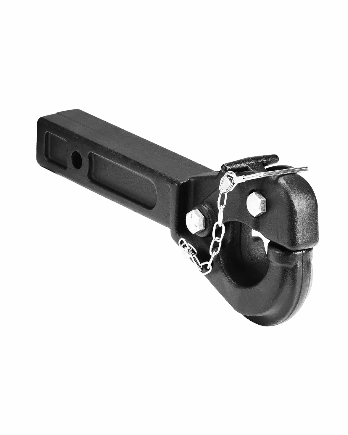 VEVOR Gancho de Enganche de Pivote 37 x 8 x 15 cm, Capacidad de Remolque de 9070 kg, Compatible con Receptores de Conexión de 2", se adapta a Anillos de Luneta de 2,5"-3", para Varios Remolques, Negro