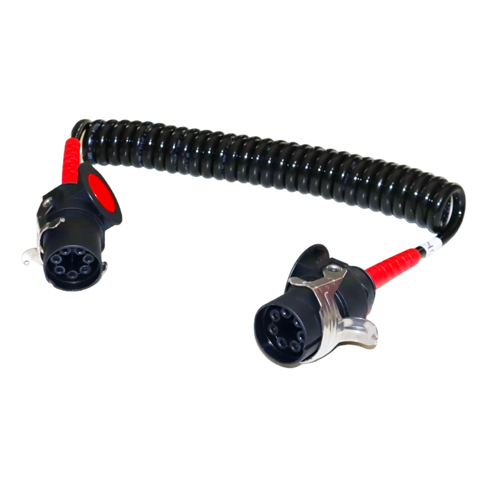 Cable espiral de 7 polos 24V ADR ABS/EBS espiral eléctrica con conectores de 4M para camión, cable de remolque