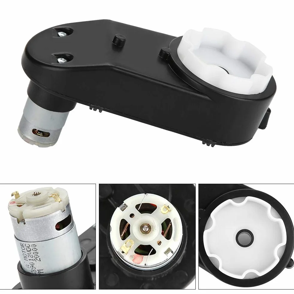 Caja de engranajes con motor 6V / 12V, motor eléctrico RS390 Caja de engranajes 6V / 12V 12000-20000RPM para autos eléctricos y motocicletas RS390 de alta velocidad para niños (12V 20000RPM)