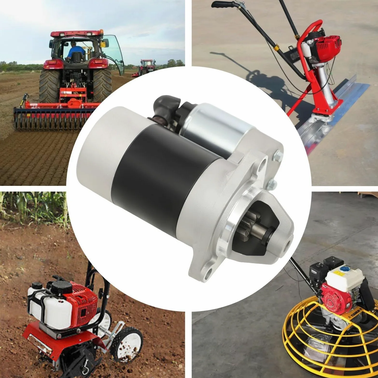 Motor de arranque para generador diésel monocilíndrico refrigerado por aire, de 1 kW de potencia, resistente al desgaste y a la oxidación. Motor de arranque Arrancador motocicleta
