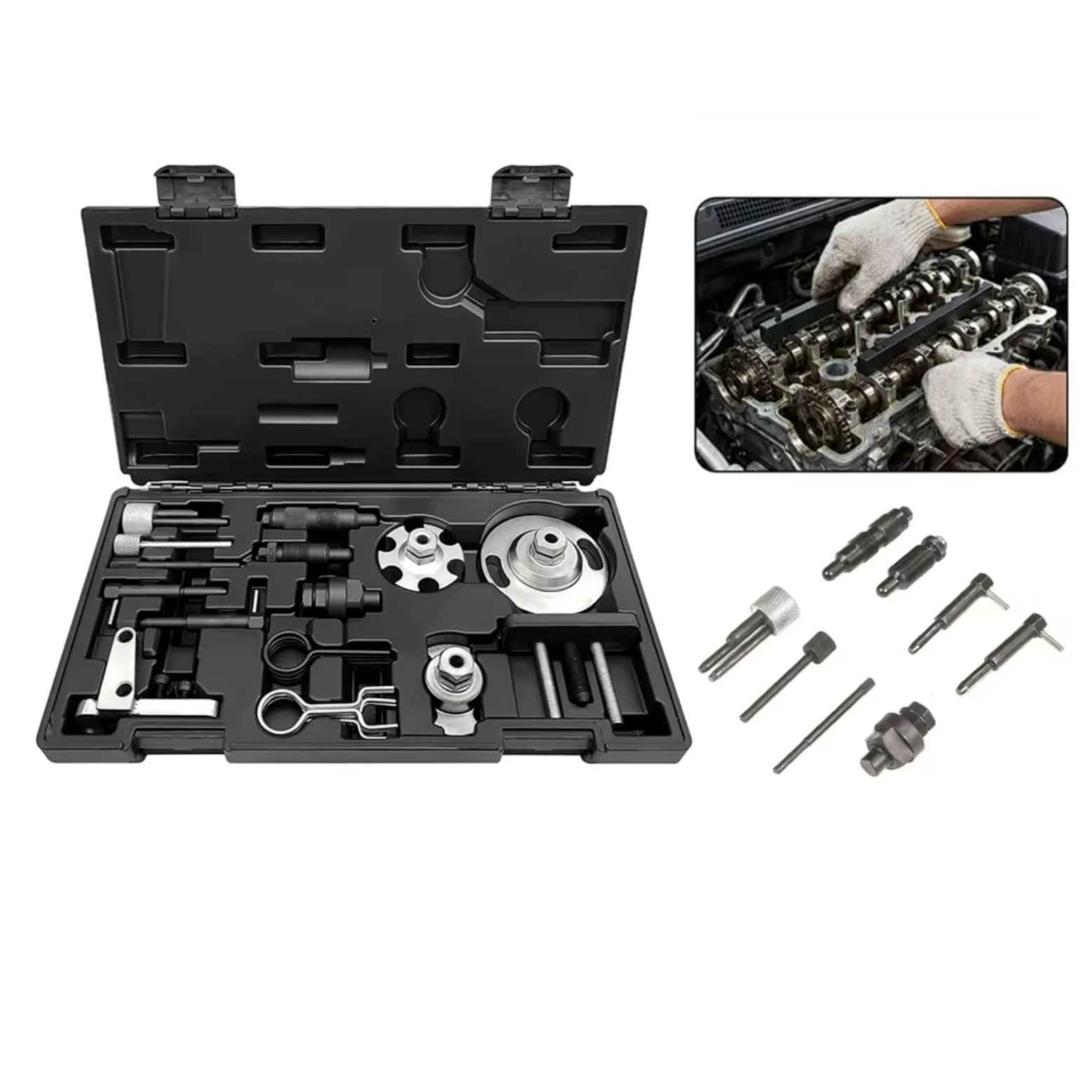 Herramienta Ajuste Motor Diésel Juego Herramientas Correa Distribución 2.7 3.0TDi V6 4.0 4.2Tdi V8 CRD Compatible Con A6 2004-2018 Para A6 Allroad 2006-2018 Herramienta Calado Motor