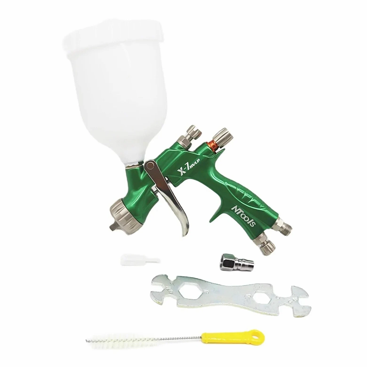 Pistola pulverizadora de 1,3 mm con Filtro Aire y Conector Manguera Giratorio 360 ​​Grados Herramientas neumáticas Pintura for automóviles Alta atomización Aerógrafo(RP1.3)