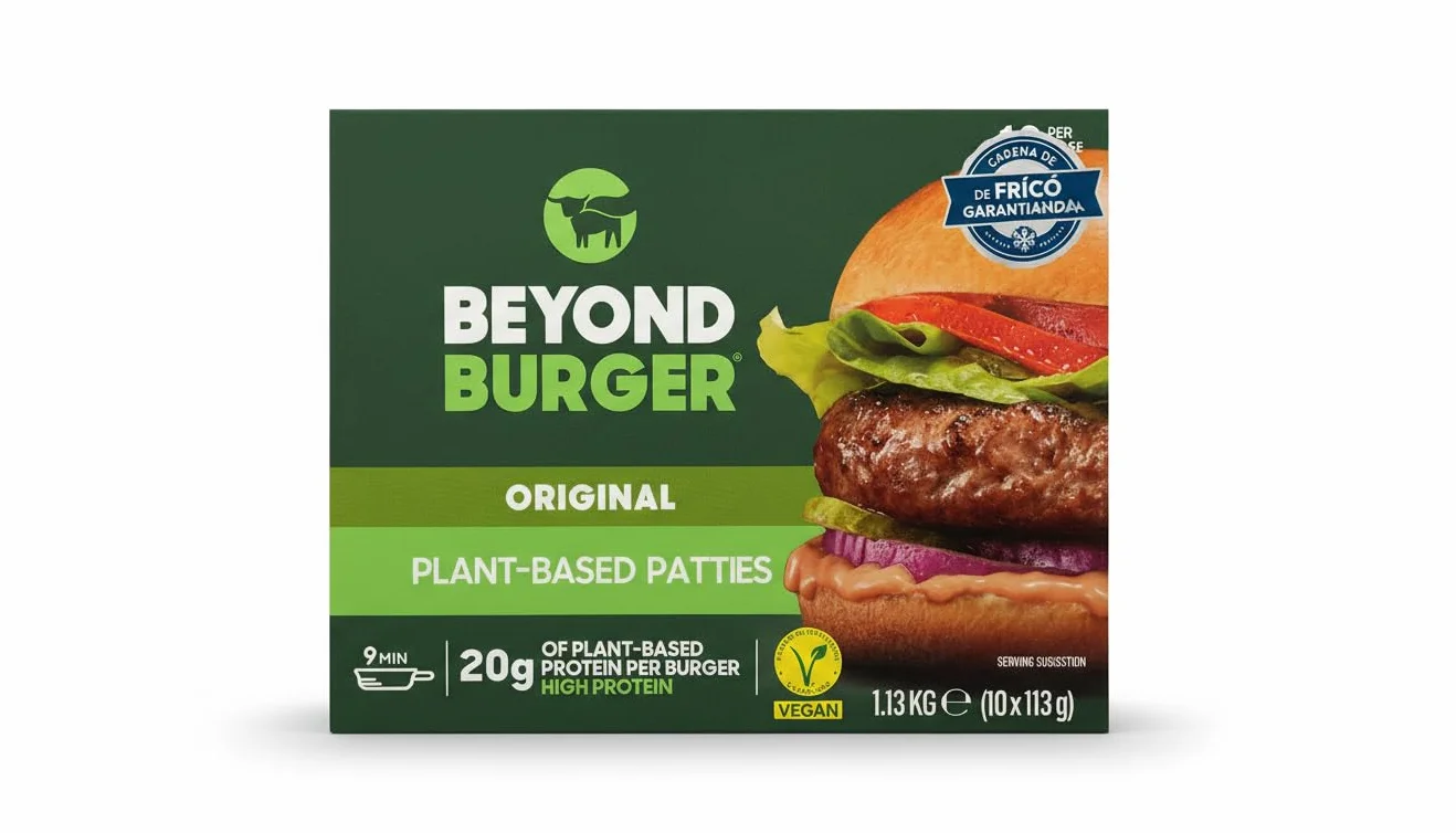 Beyond Burger Pack 10 Hamburguesas Vegetales 1.13 kg 20g Proteína Vegetal Sin Gluten Veganas Refrigerado