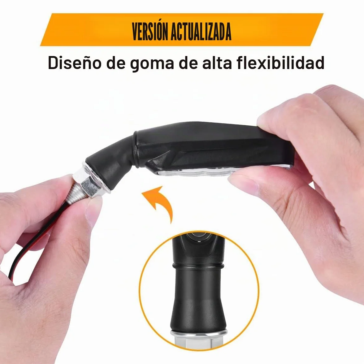 URAQT 4 indicadores de motocicleta, modo de flujo intermitente, luces indicadores de torneado de motocicleta, 12 V 12 LED universales impermeables para Scooter Quad Cruiser Off Road