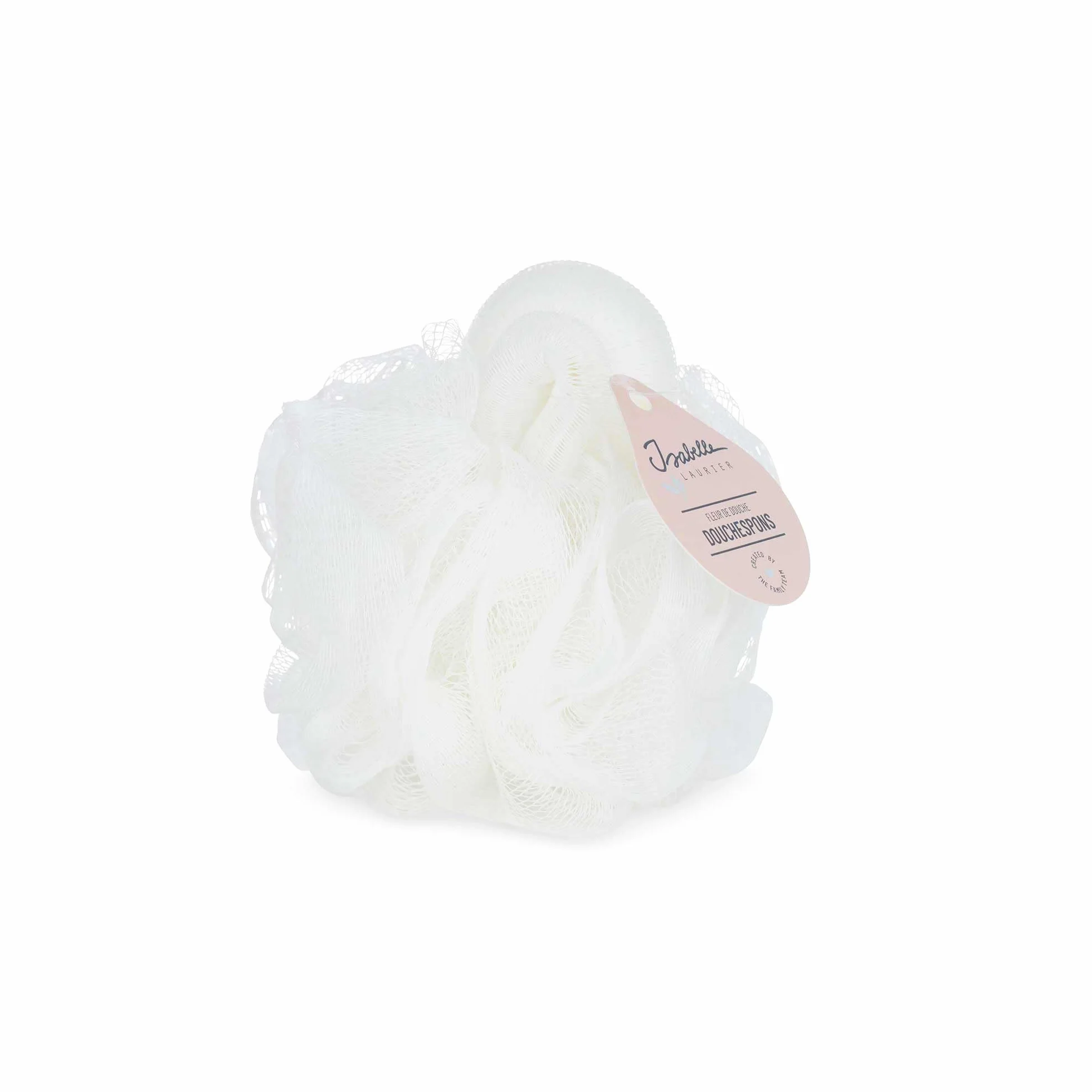 Isabelle Laurier Esponja de baño para el cuerpo blanca Flor de ducha y baño Regalo para mujer